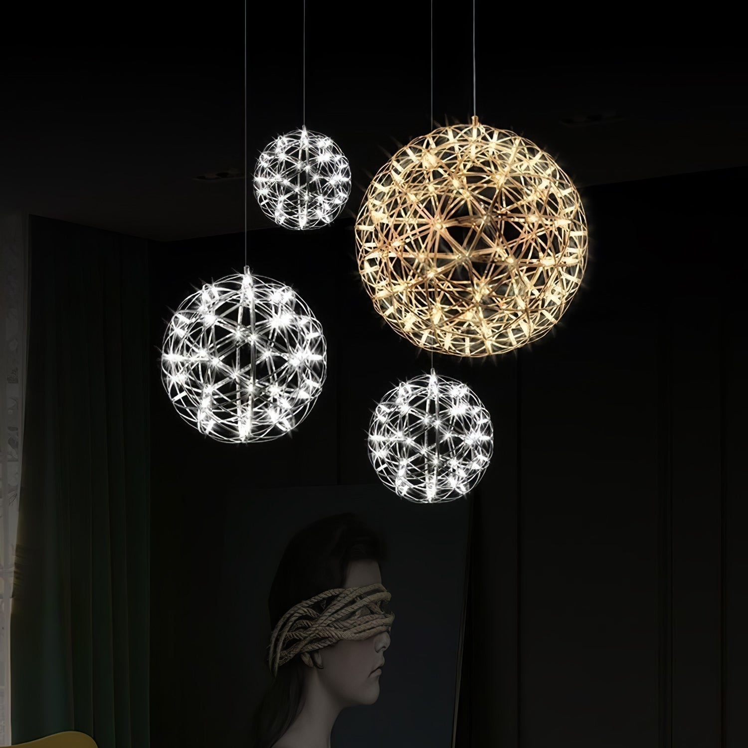 Ivthayra Postmodern Luxury Ball Gold Pendant Light - Letslighting