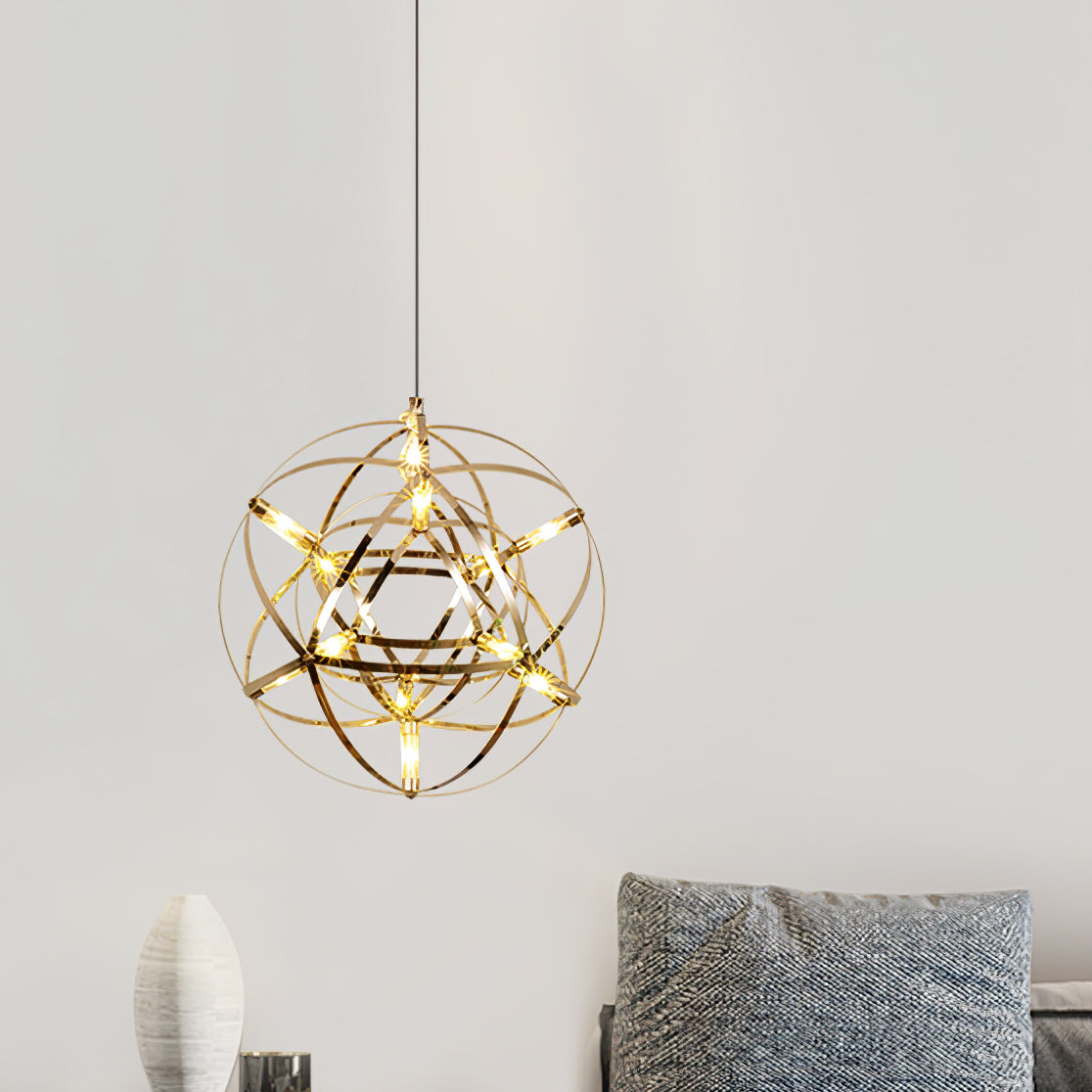 Ivthayra Postmodern Luxury Ball Gold Pendant Light - Letslighting
