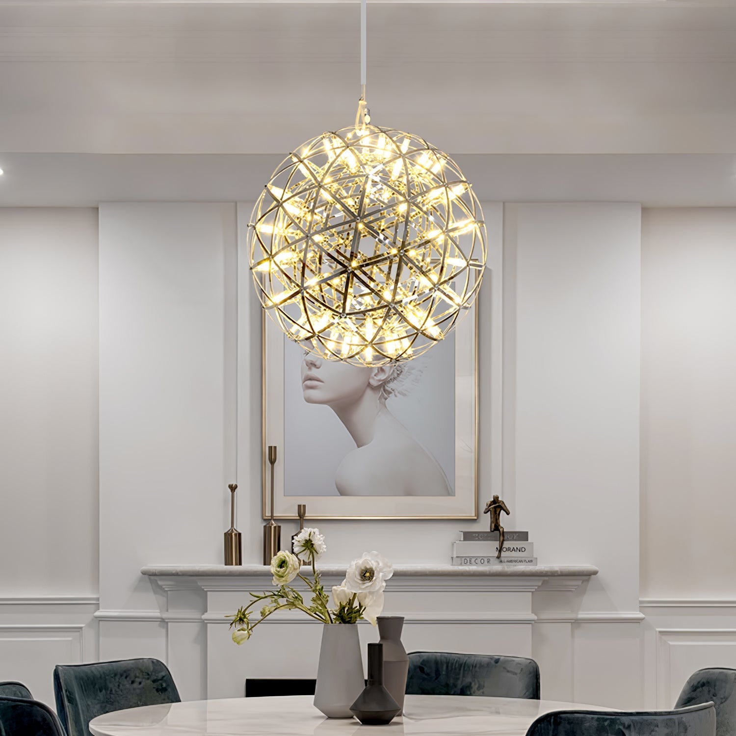 Ivthayra Postmodern Luxury Ball Gold Pendant Light - Letslighting