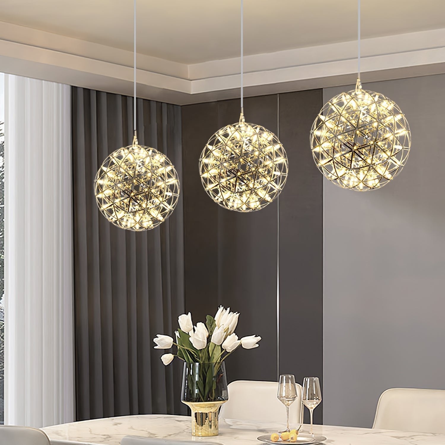 Ivthayra Postmodern Luxury Ball Gold Pendant Light - Letslighting