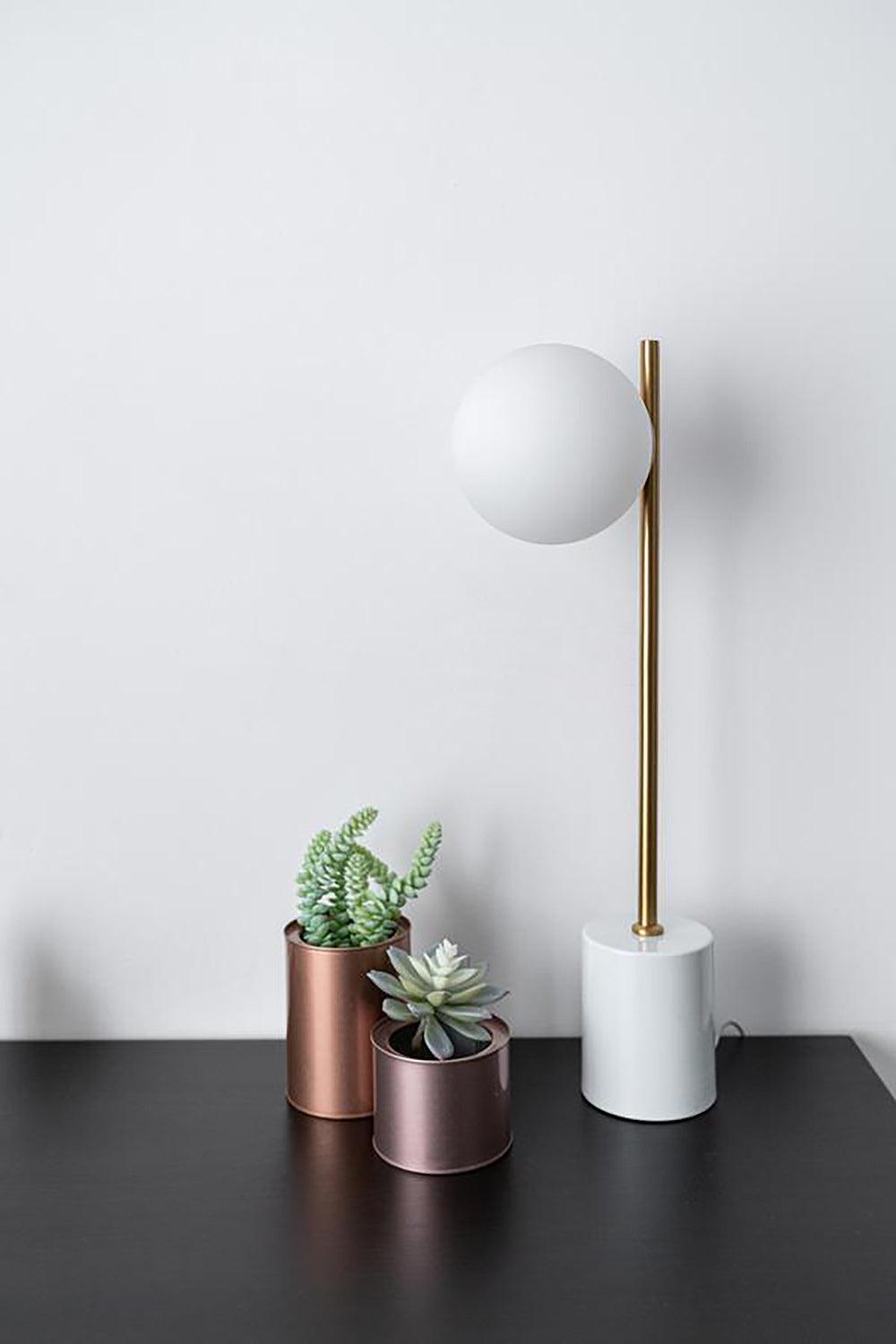 Tivra Marble Minimalist Table Lamp - Letslighting