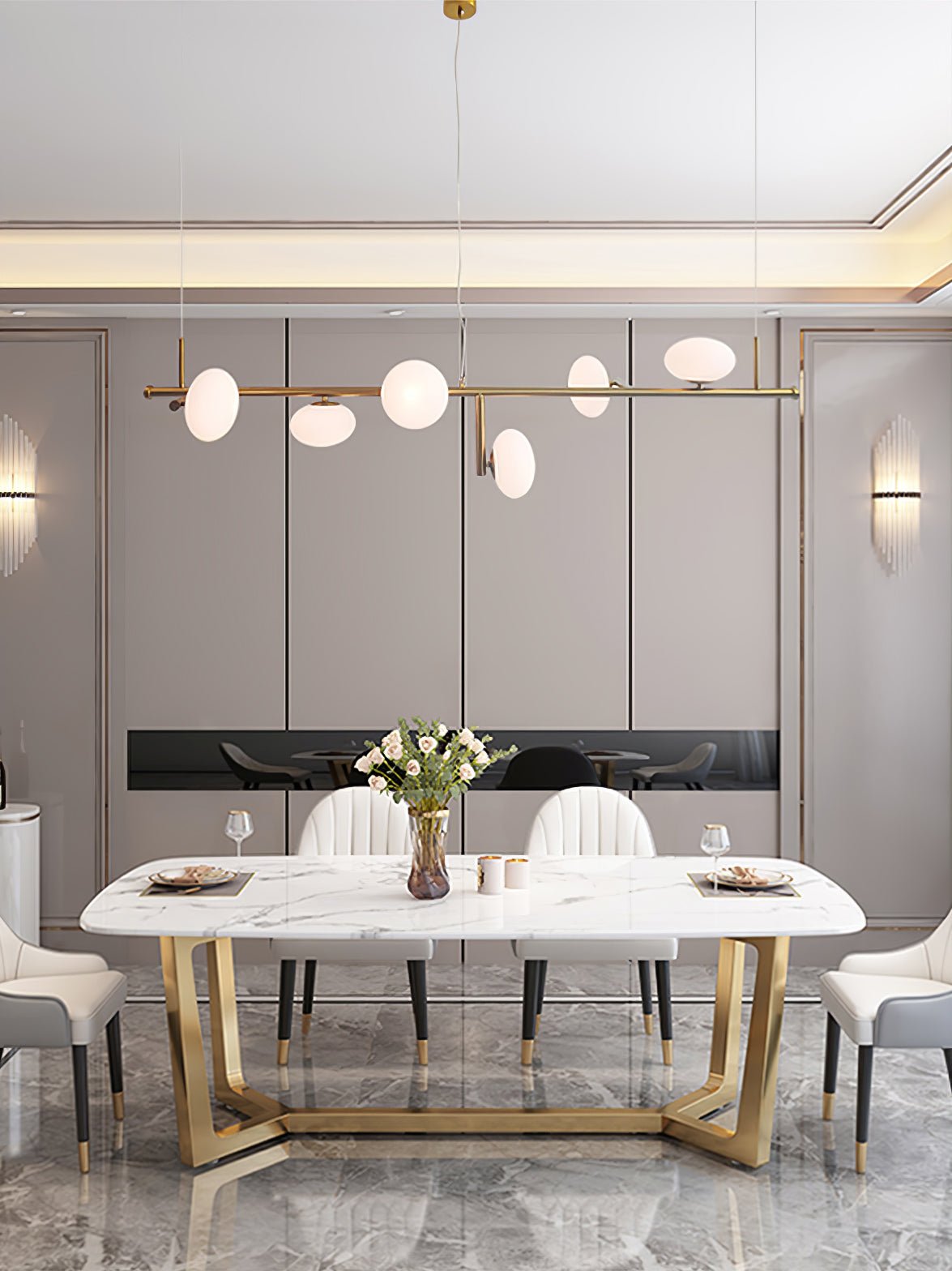 Balance Modern Glass Chandelier - Letslighting