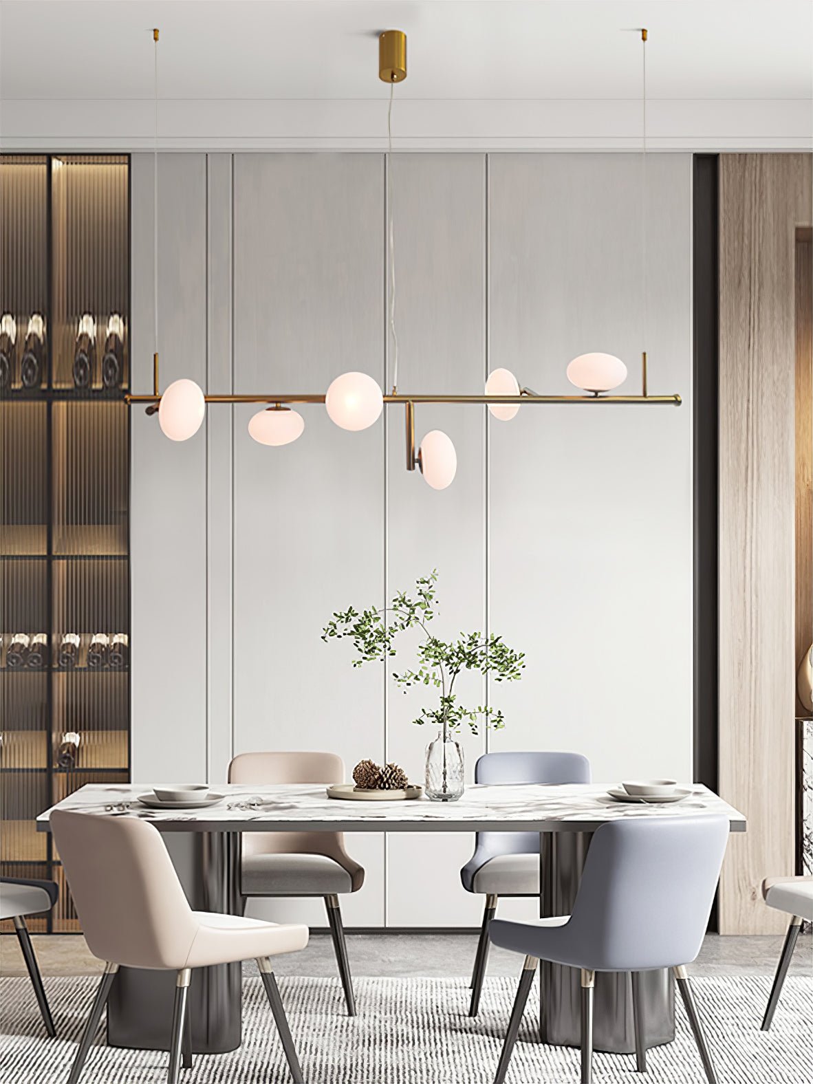 Balance Modern Glass Chandelier - Letslighting