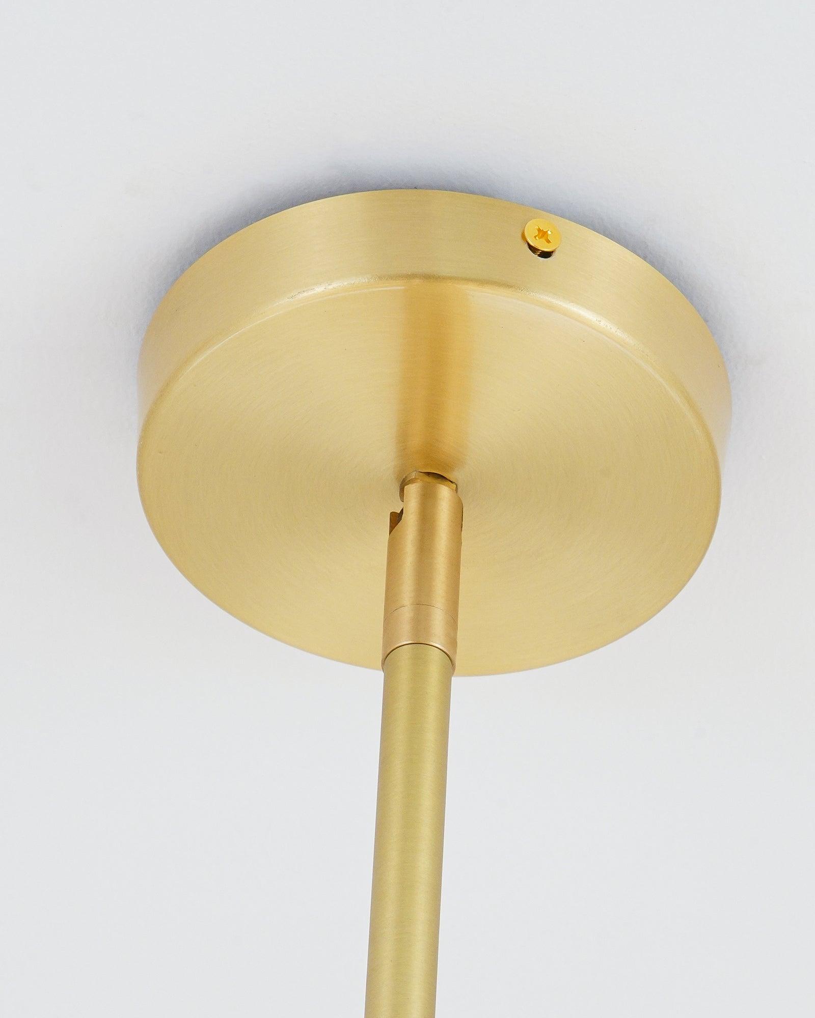 Lustra Chandelier Sphere & Stem Modern Gold LED - Letslighting