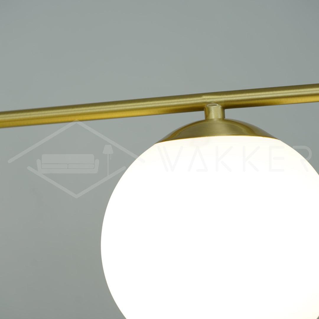 Lustra Chandelier Sphere & Stem Modern Gold LED - Letslighting