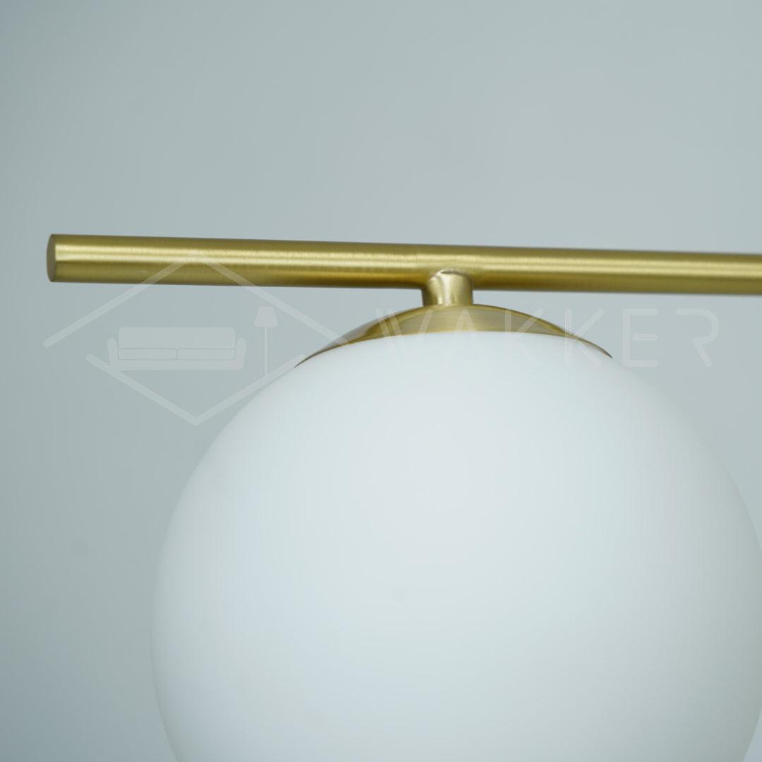 Lustra Chandelier Sphere & Stem Modern Gold LED - Letslighting