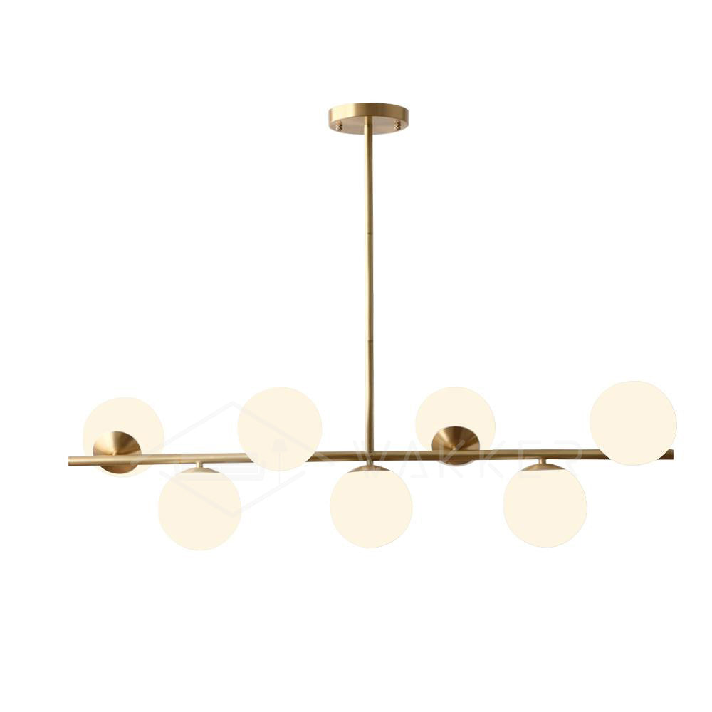 Lustra Chandelier Sphere & Stem Modern Gold LED - Letslighting