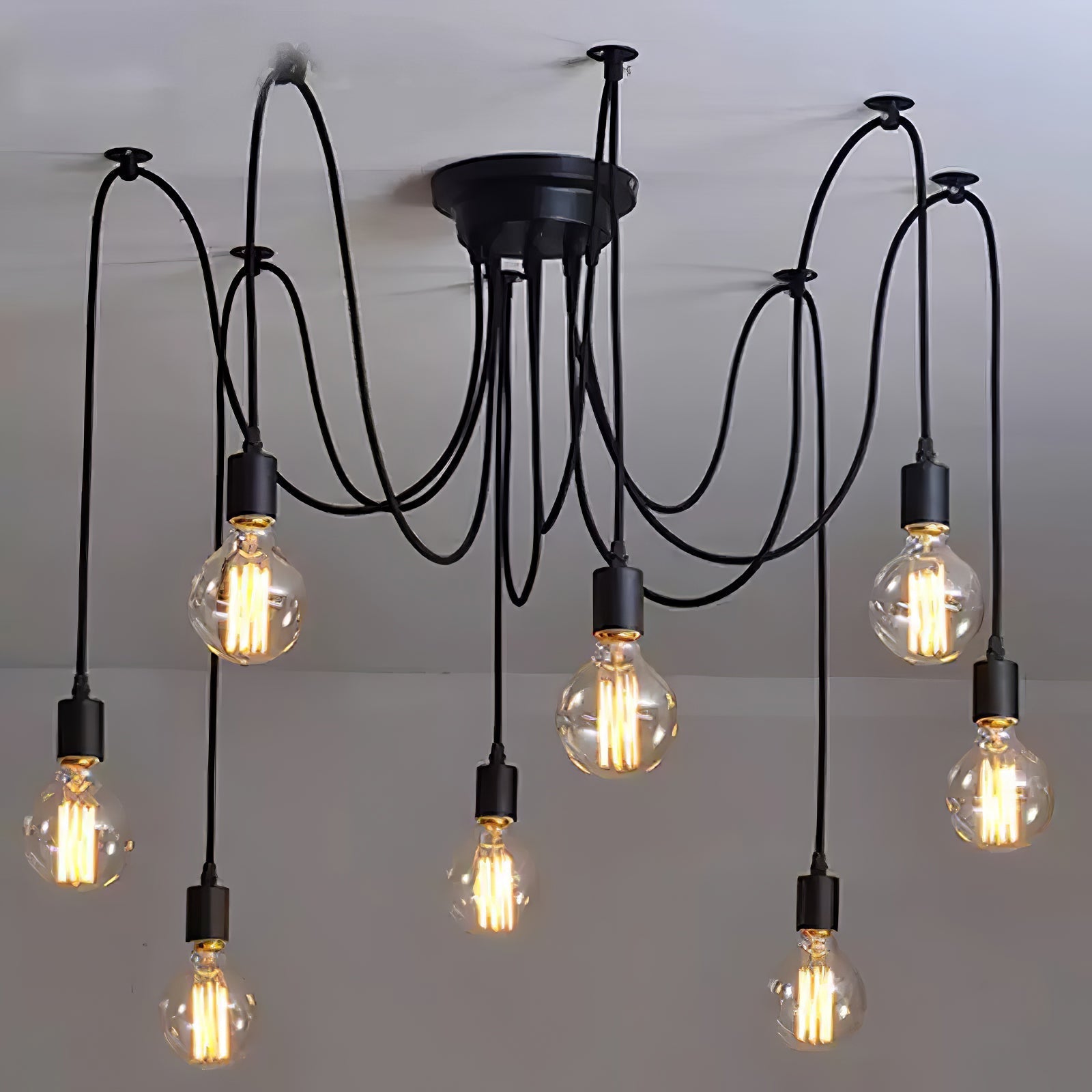 Lustra Chandelier Spider Cable Industrial - Letslighting