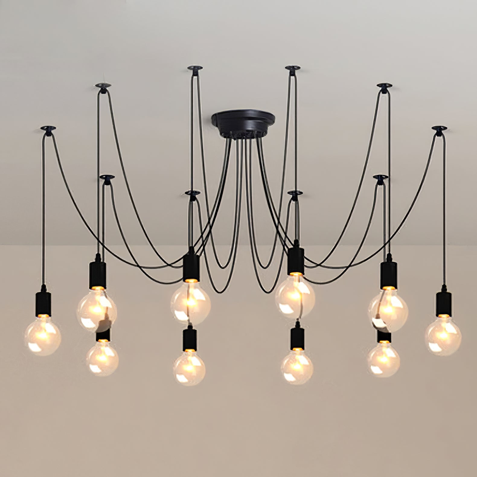 Lustra Chandelier Spider Cable Industrial - Letslighting