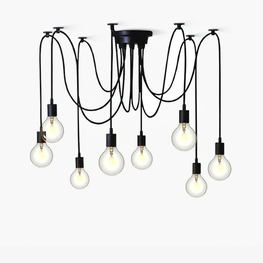 Lustra Chandelier Spider Cable Industrial - Letslighting