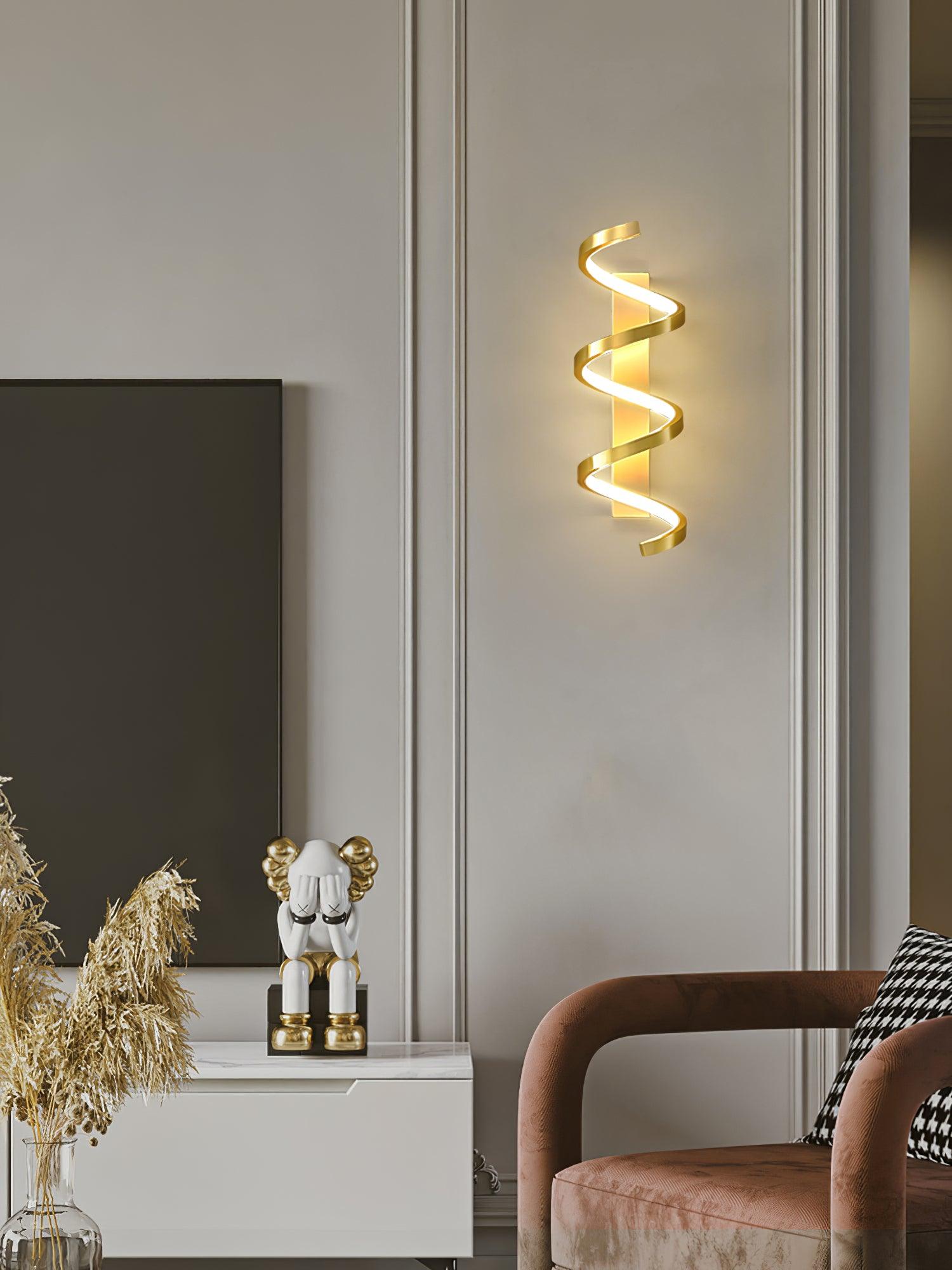 Asilion Nordic Art Spiral Wall Light - Letslighting