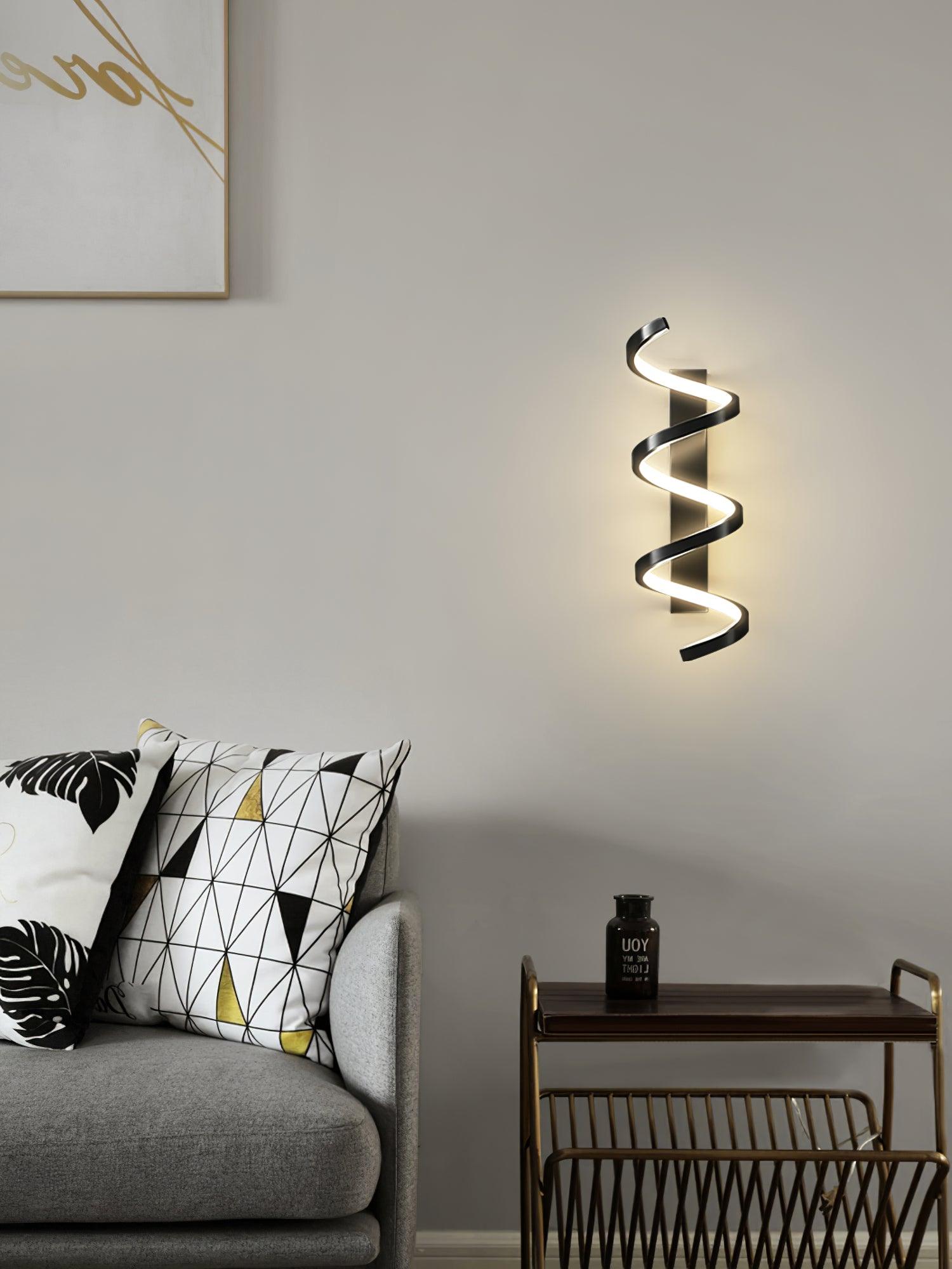 Asilion Nordic Art Spiral Wall Light - Letslighting