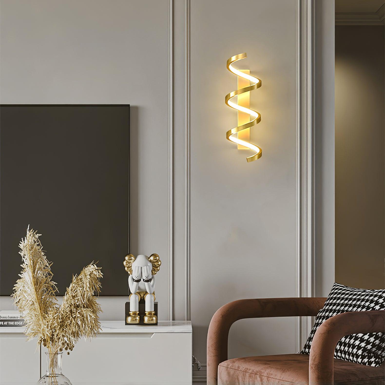 Asilion Nordic Art Spiral Wall Light - Letslighting