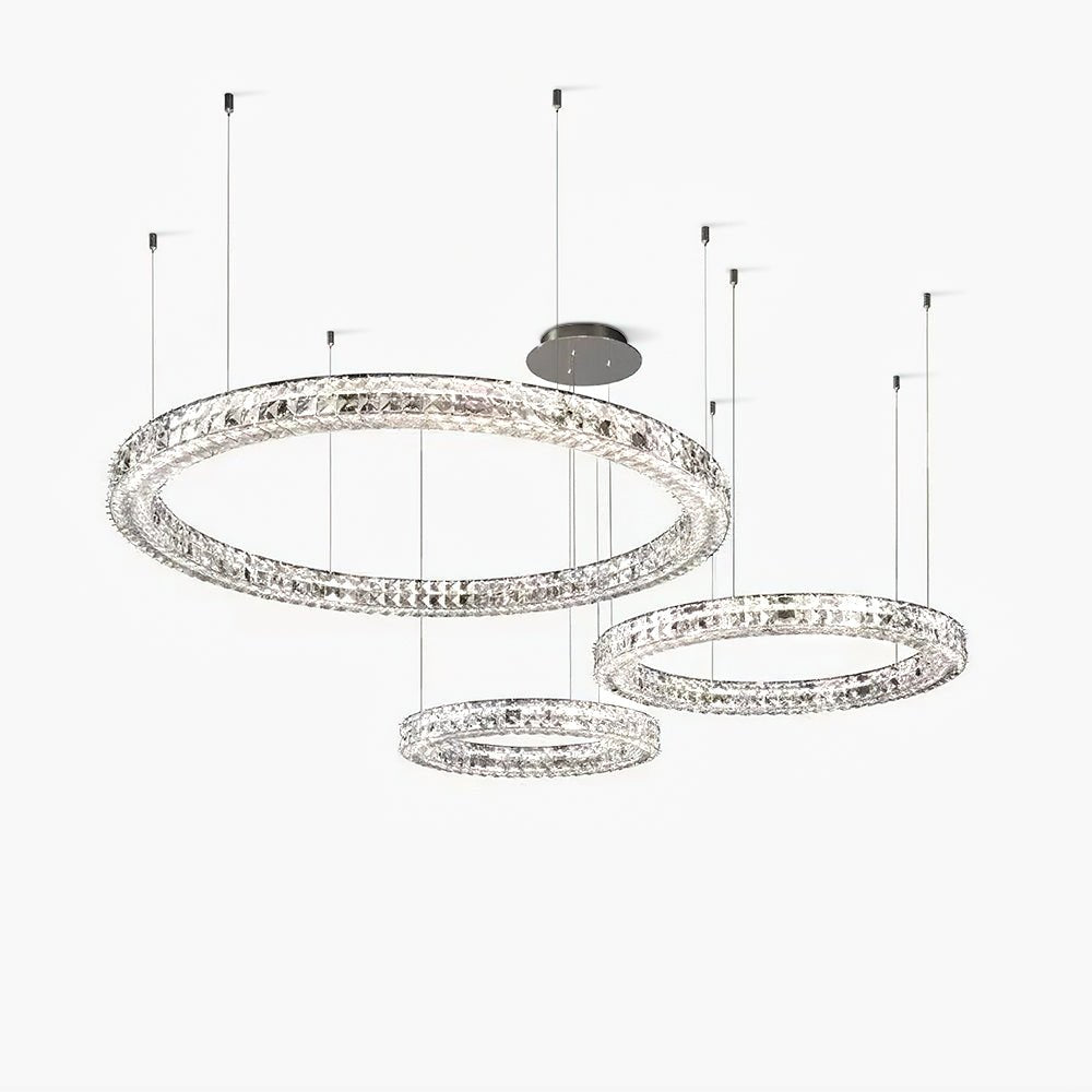 Lustra Chandelier Crystal Ring Spiridon Luxe - Letslighting