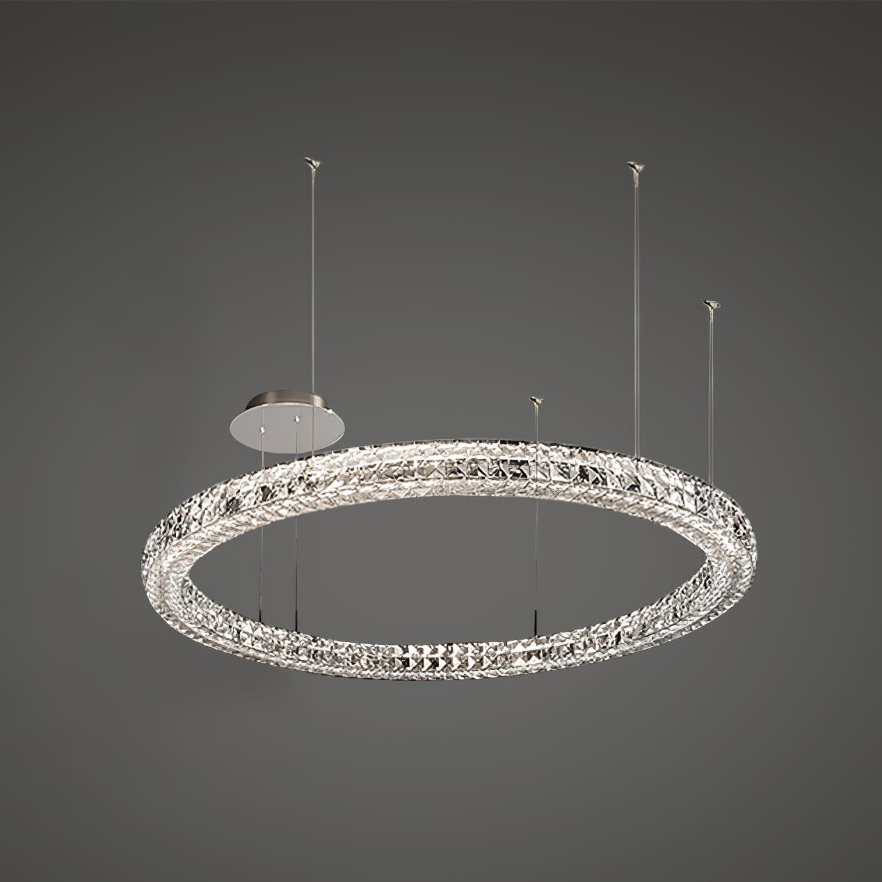 Lustra Chandelier Crystal Ring Spiridon Luxe - Letslighting