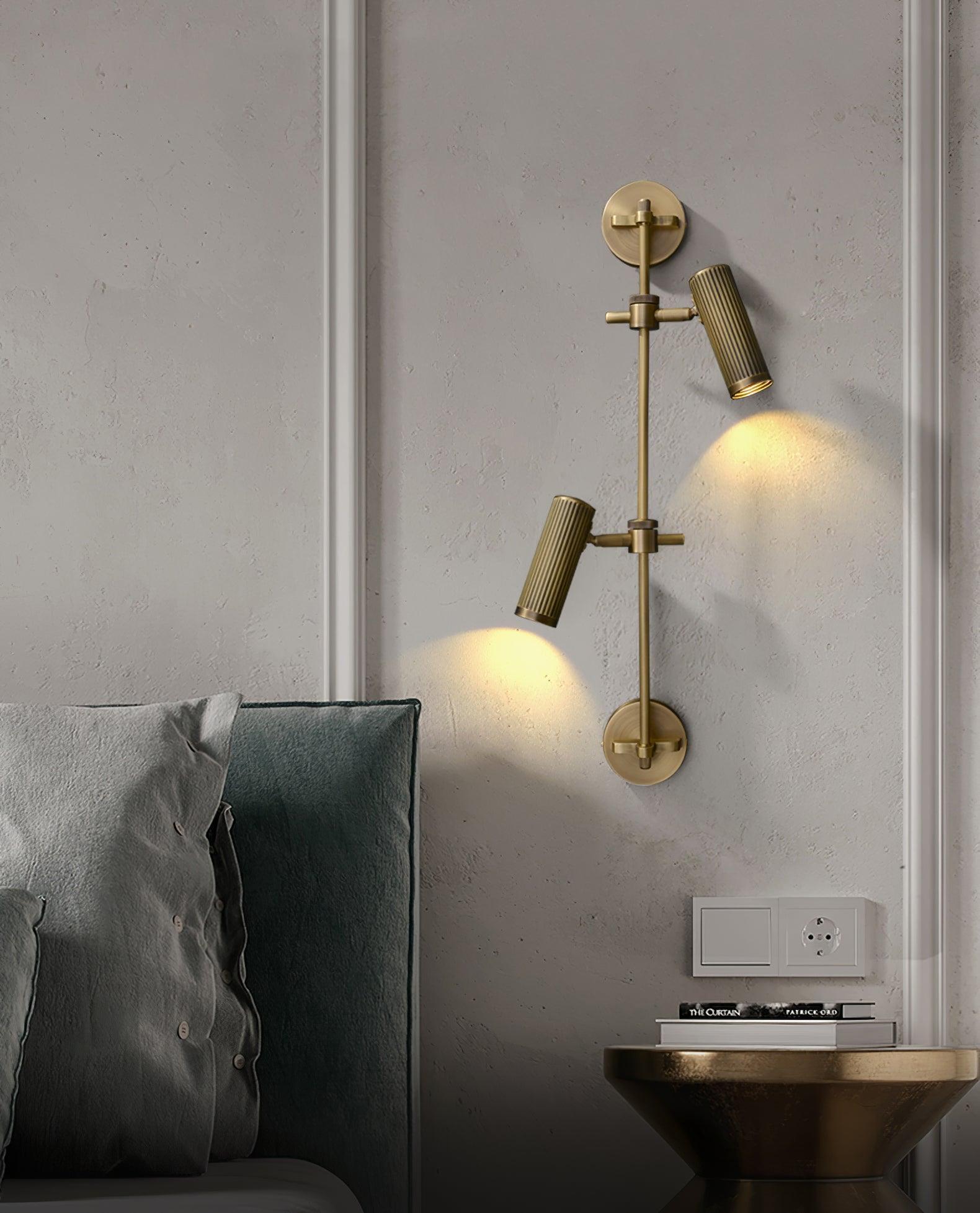 Glintice Brass Industrial Wall Lamp - Letslighting