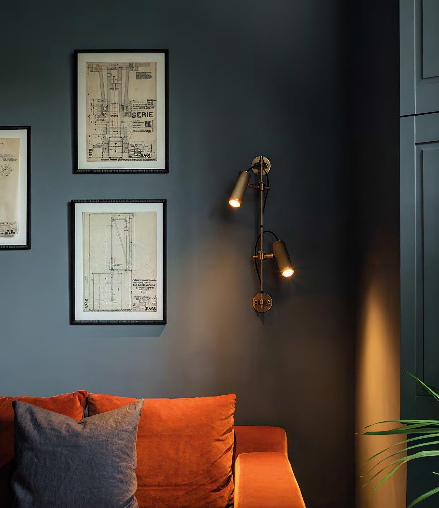 Glintice Brass Industrial Wall Lamp - Letslighting