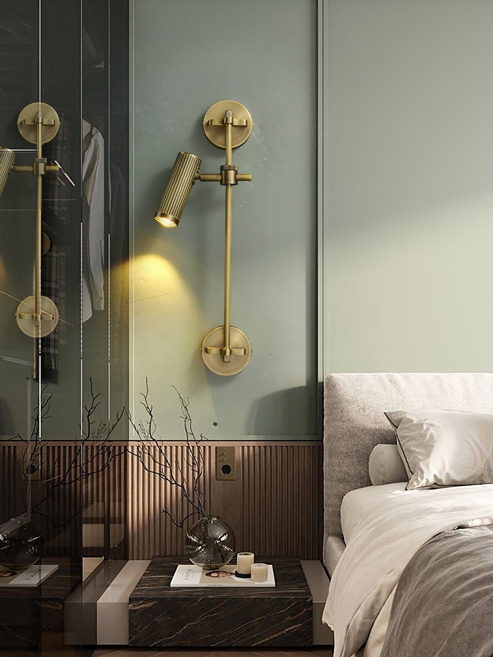 Glintice Brass Industrial Wall Lamp - Letslighting