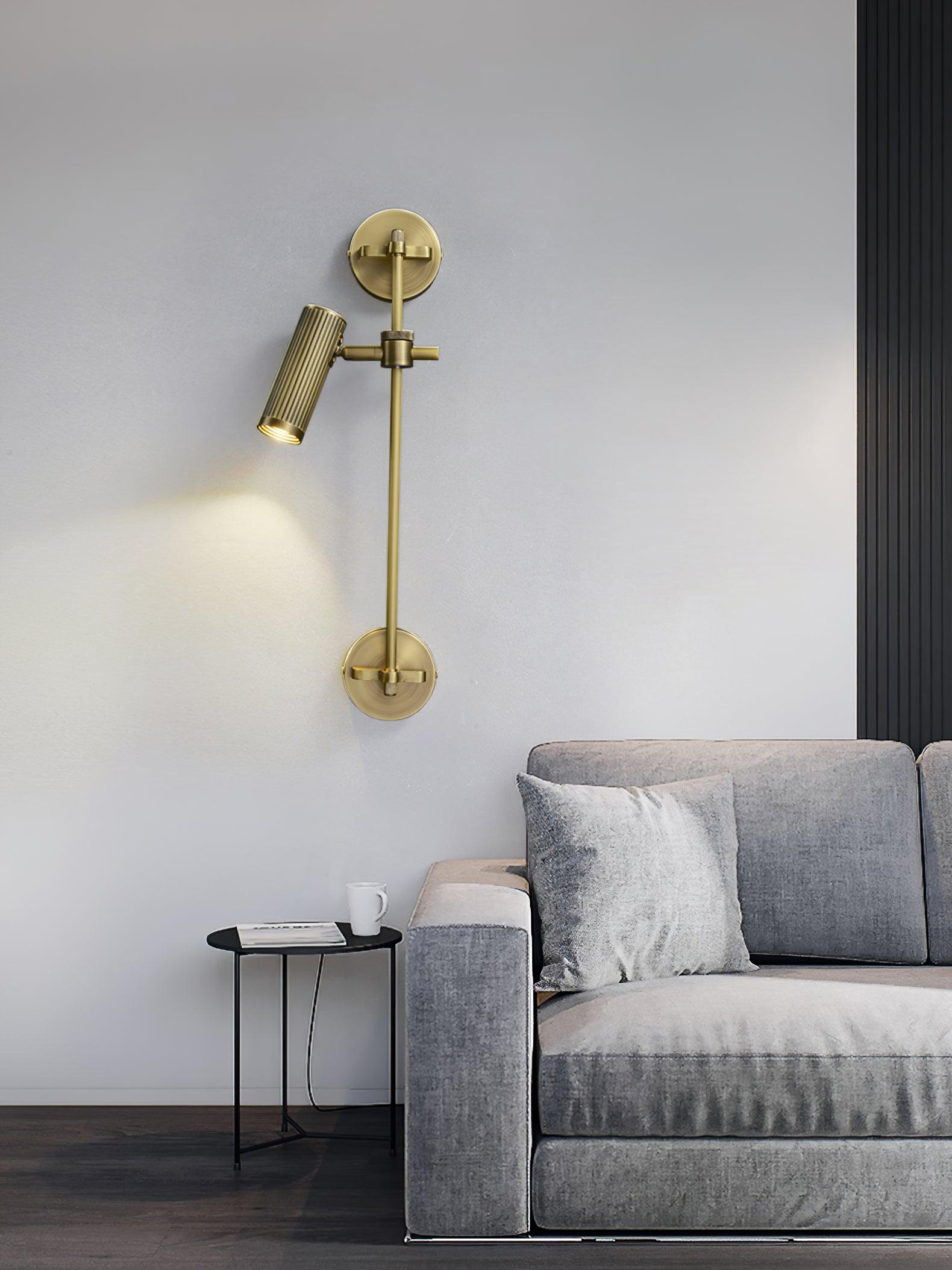 Glintice Brass Industrial Wall Lamp - Letslighting