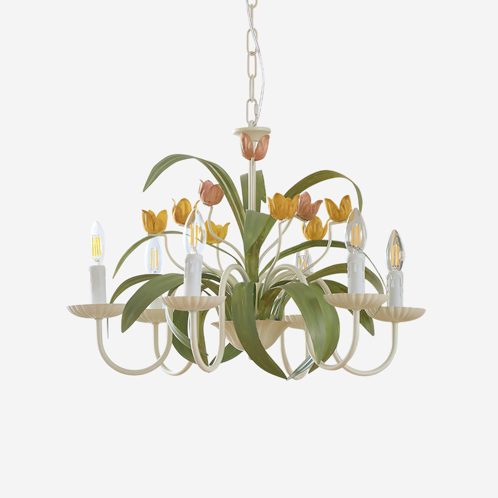 Springeau Chandelier Botanical Floral Whimsy - Letslighting