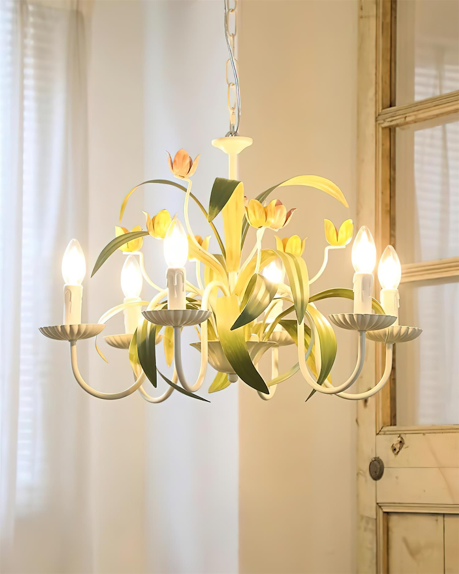 Springeau Chandelier Botanical Floral Whimsy - Letslighting