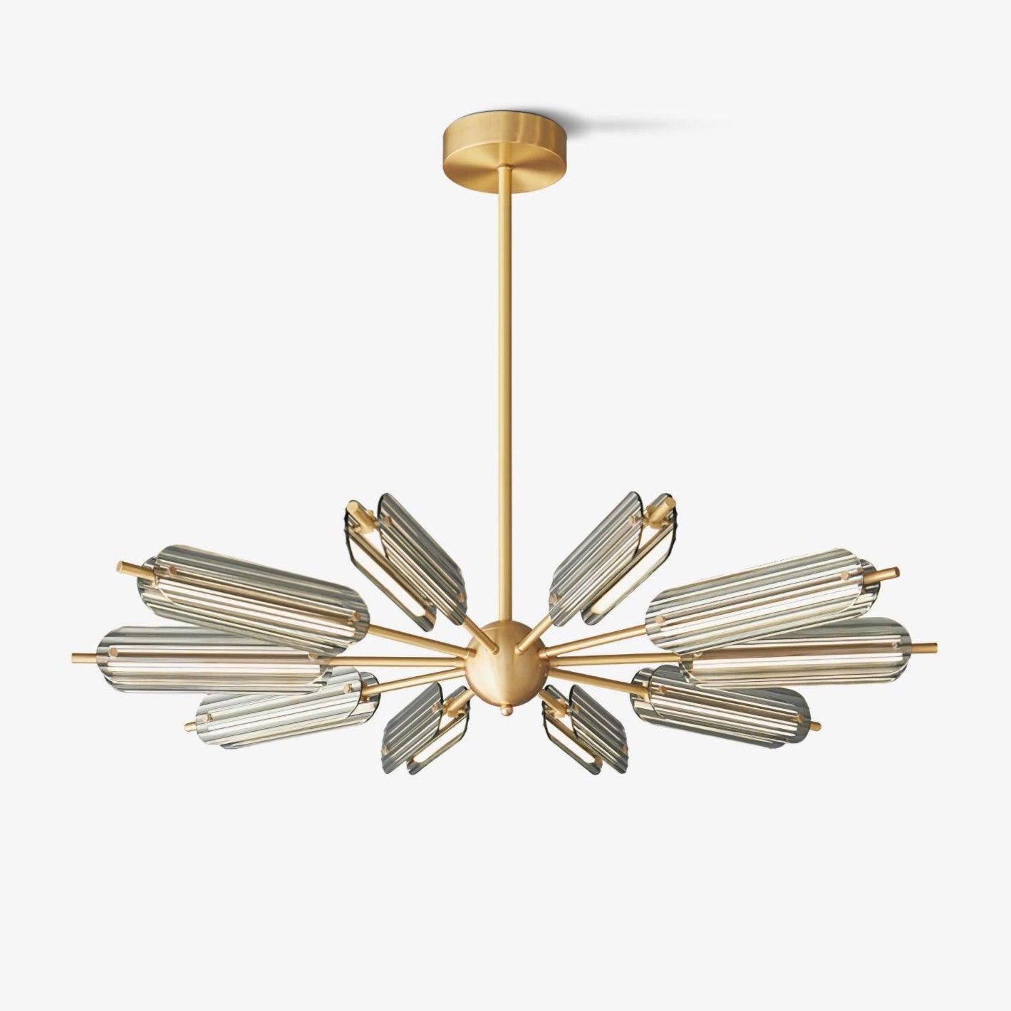Lustra Chandelier Sputnik Brass Modern 12-Light - Letslighting