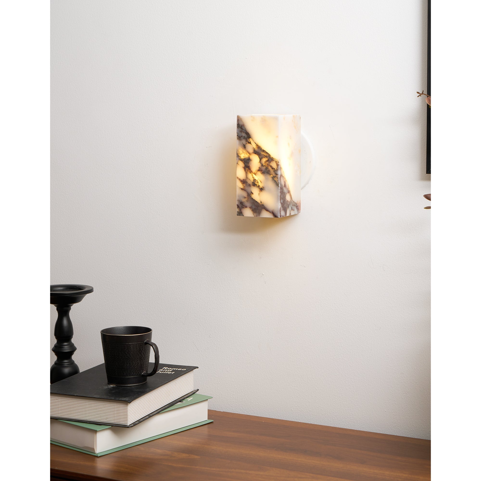 Illaee Modern Minimalist Square Marble Wall Lamp - Letslighting