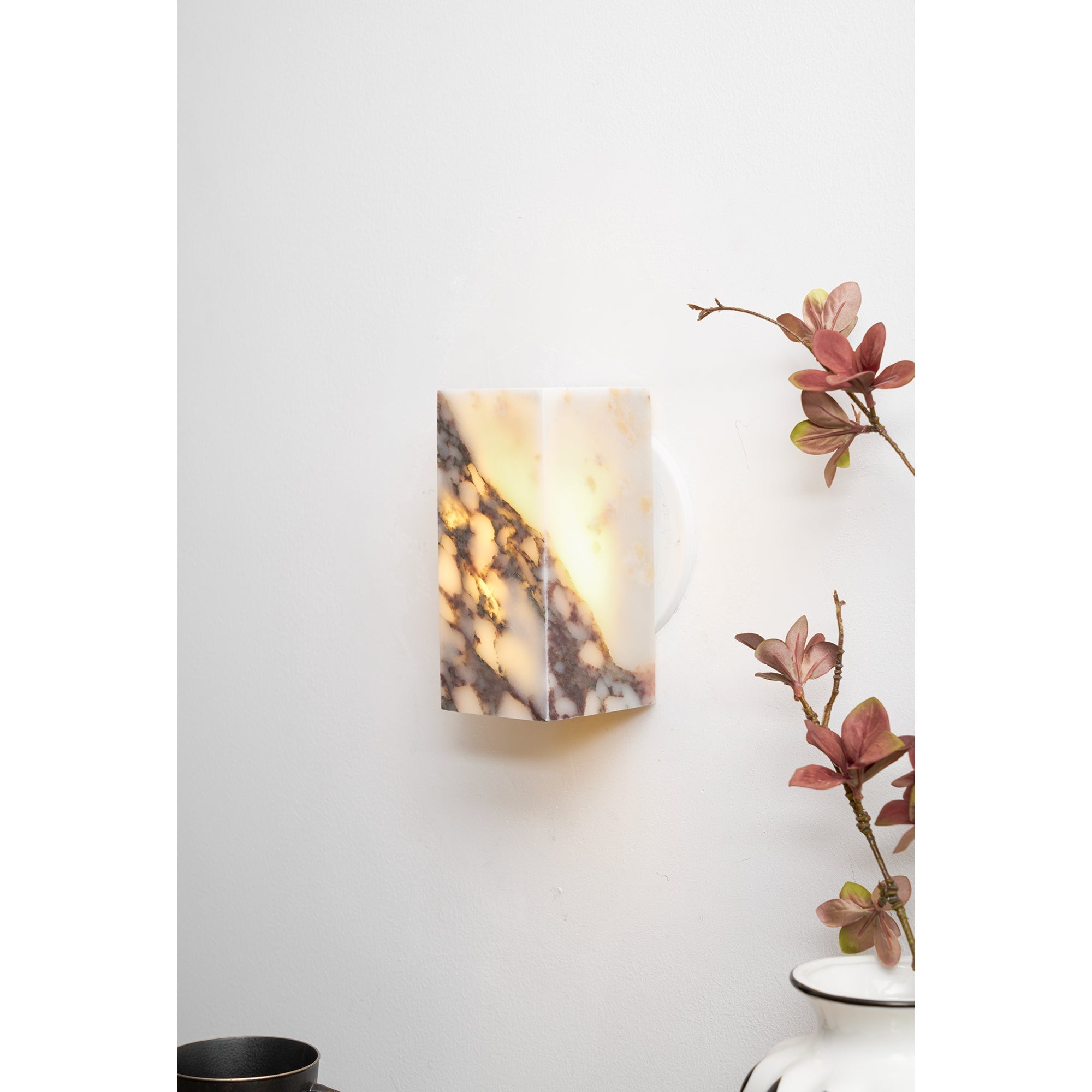 Illaee Modern Minimalist Square Marble Wall Lamp - Letslighting