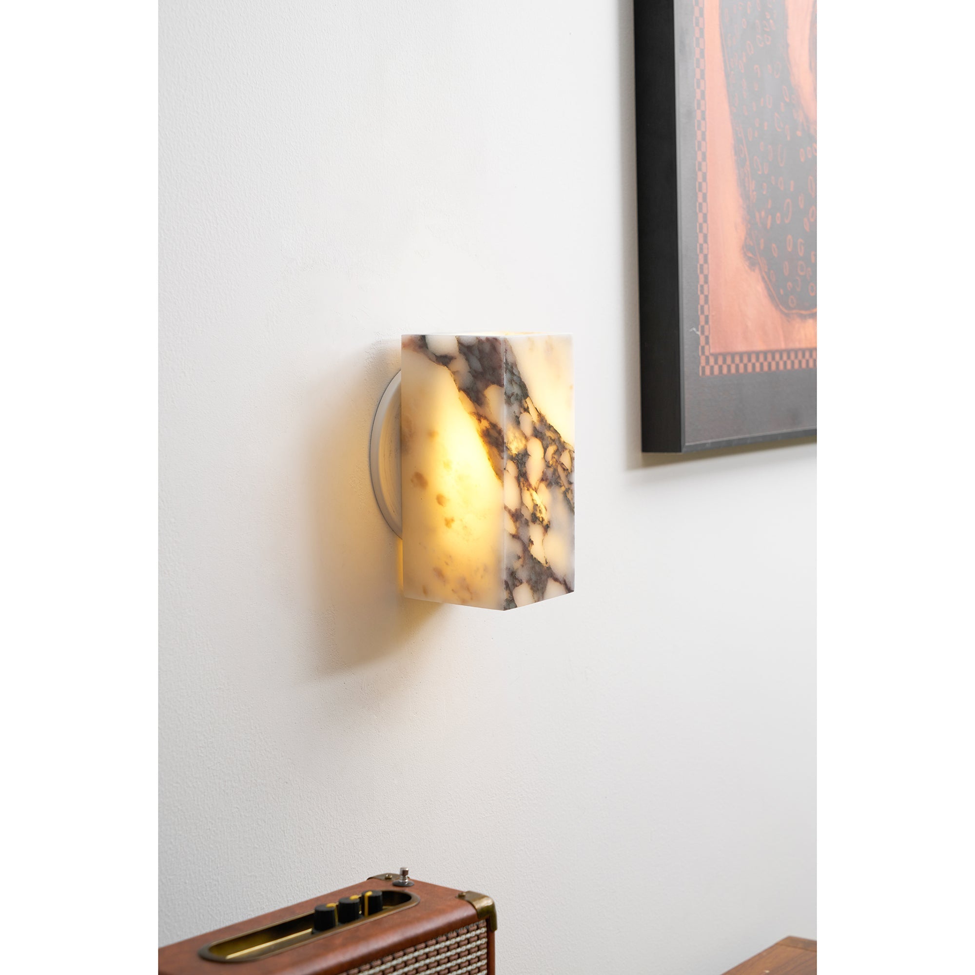 Illaee Modern Minimalist Square Marble Wall Lamp - Letslighting