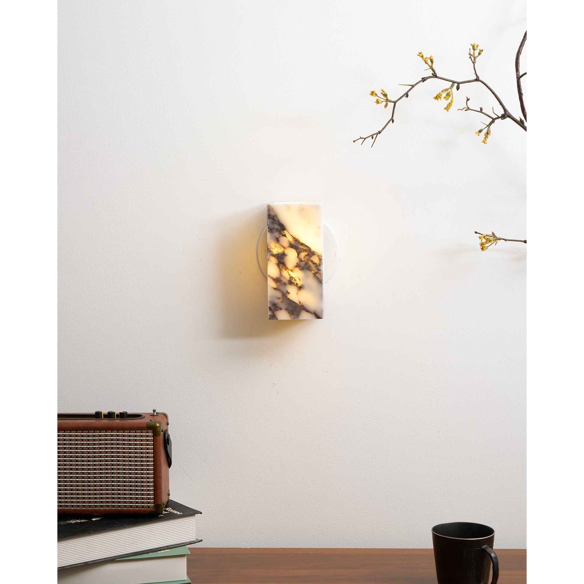 Illaee Modern Minimalist Square Marble Wall Lamp - Letslighting