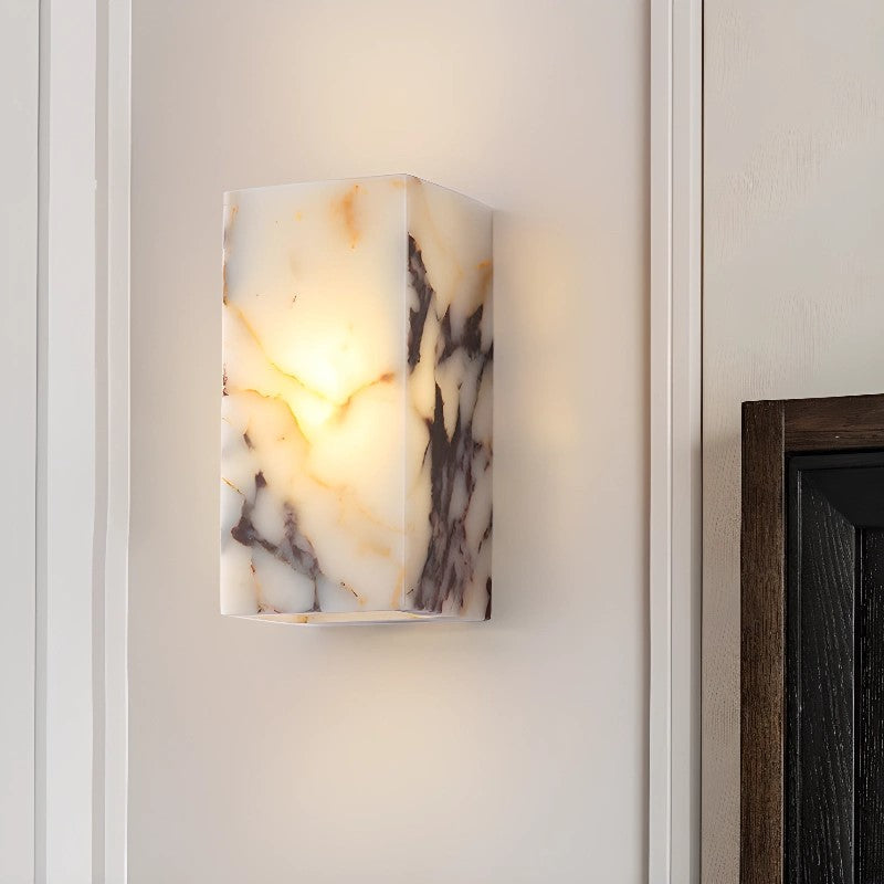 Illaee Modern Minimalist Square Marble Wall Lamp - Letslighting