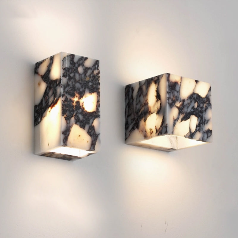 Illaee Modern Minimalist Square Marble Wall Lamp - Letslighting
