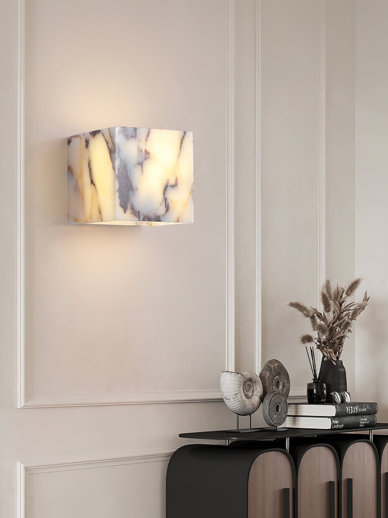 Illaee Modern Minimalist Square Marble Wall Lamp - Letslighting