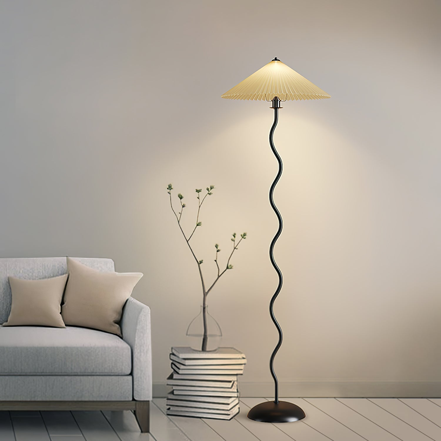 Lioraven Fabric Minimalist Floor Lamp - Letslighting