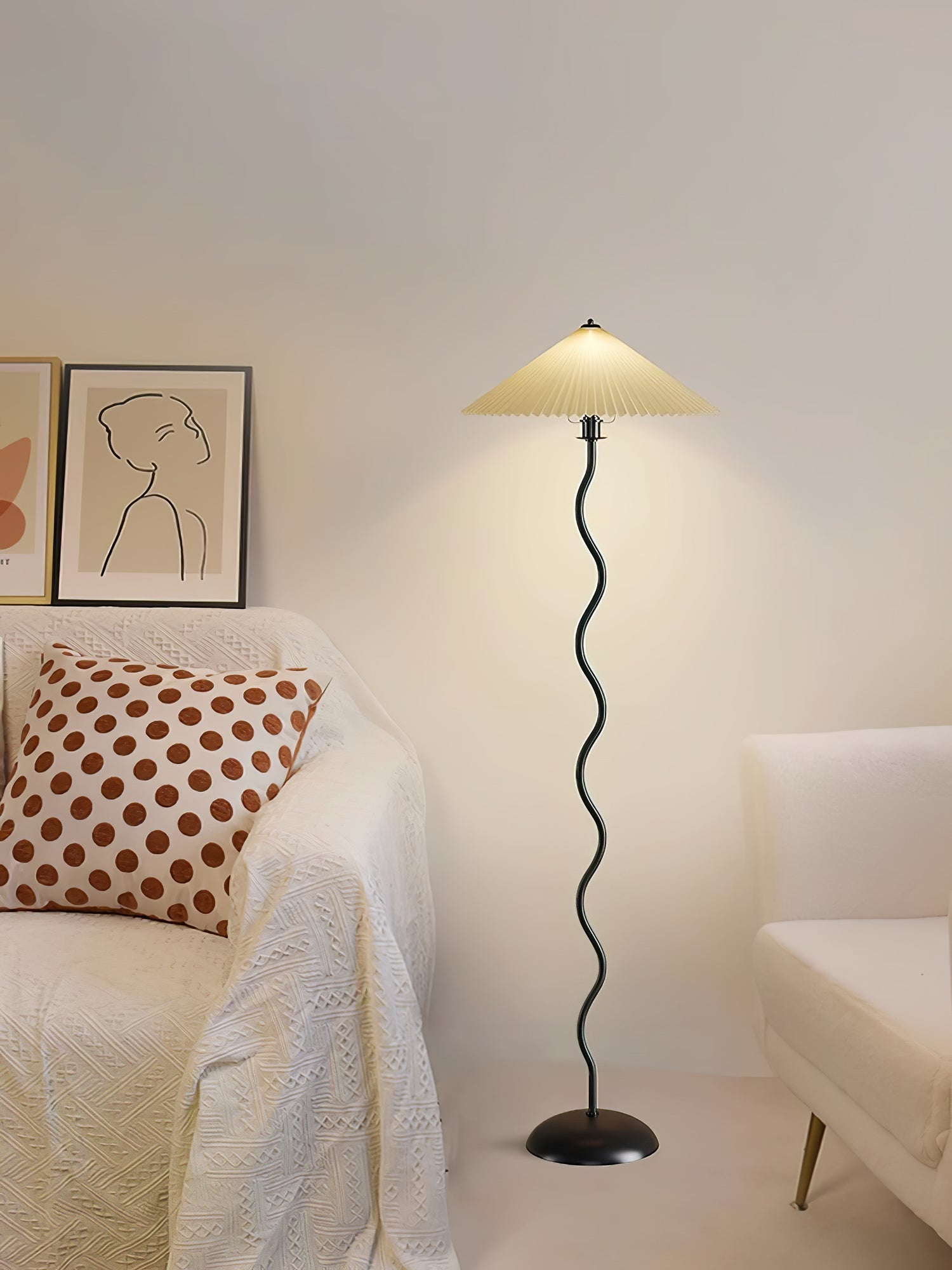 Lioraven Fabric Minimalist Floor Lamp - Letslighting