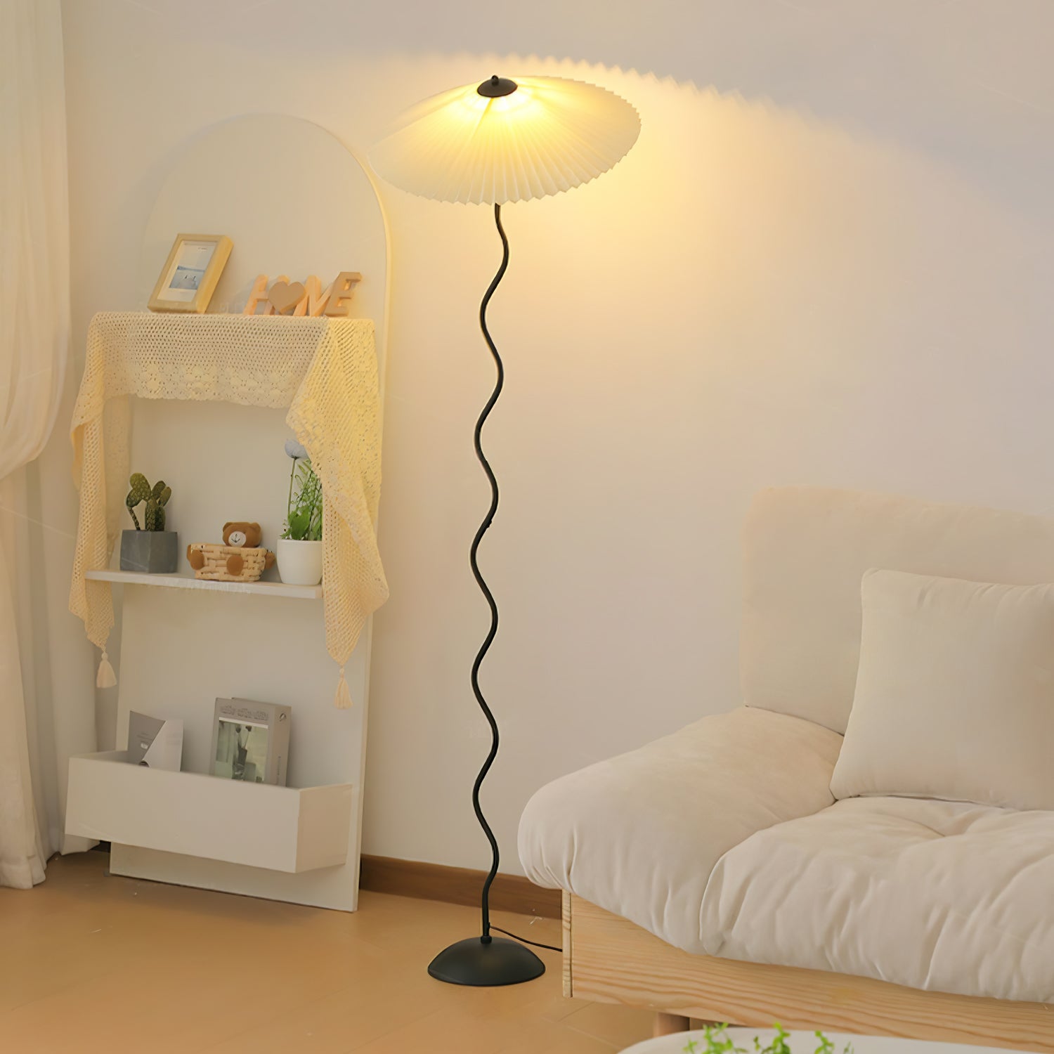 Lioraven Fabric Minimalist Floor Lamp - Letslighting