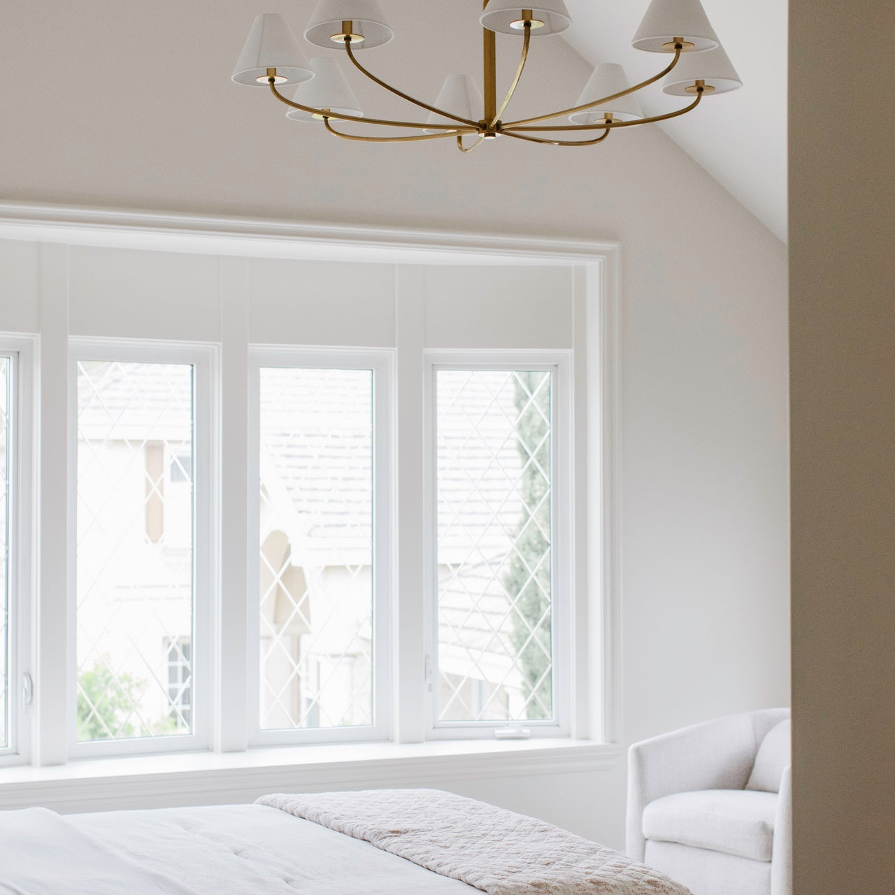 Fleur Classic Vintage Fabric Chandelier - Letslighting