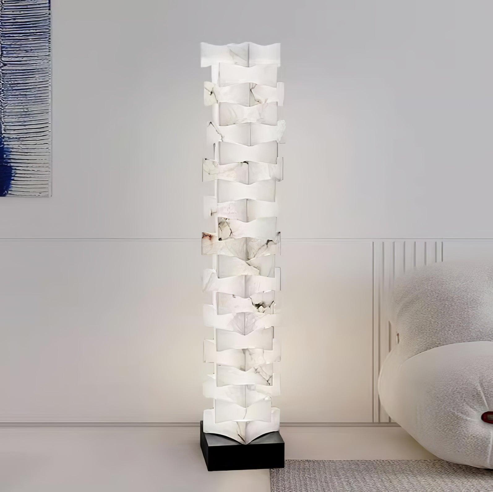 Isolde Alabaster Floor Lamp - Letslighting