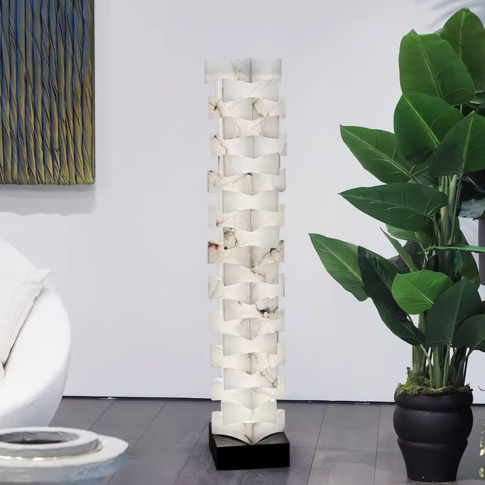 Isolde Alabaster Floor Lamp - Letslighting