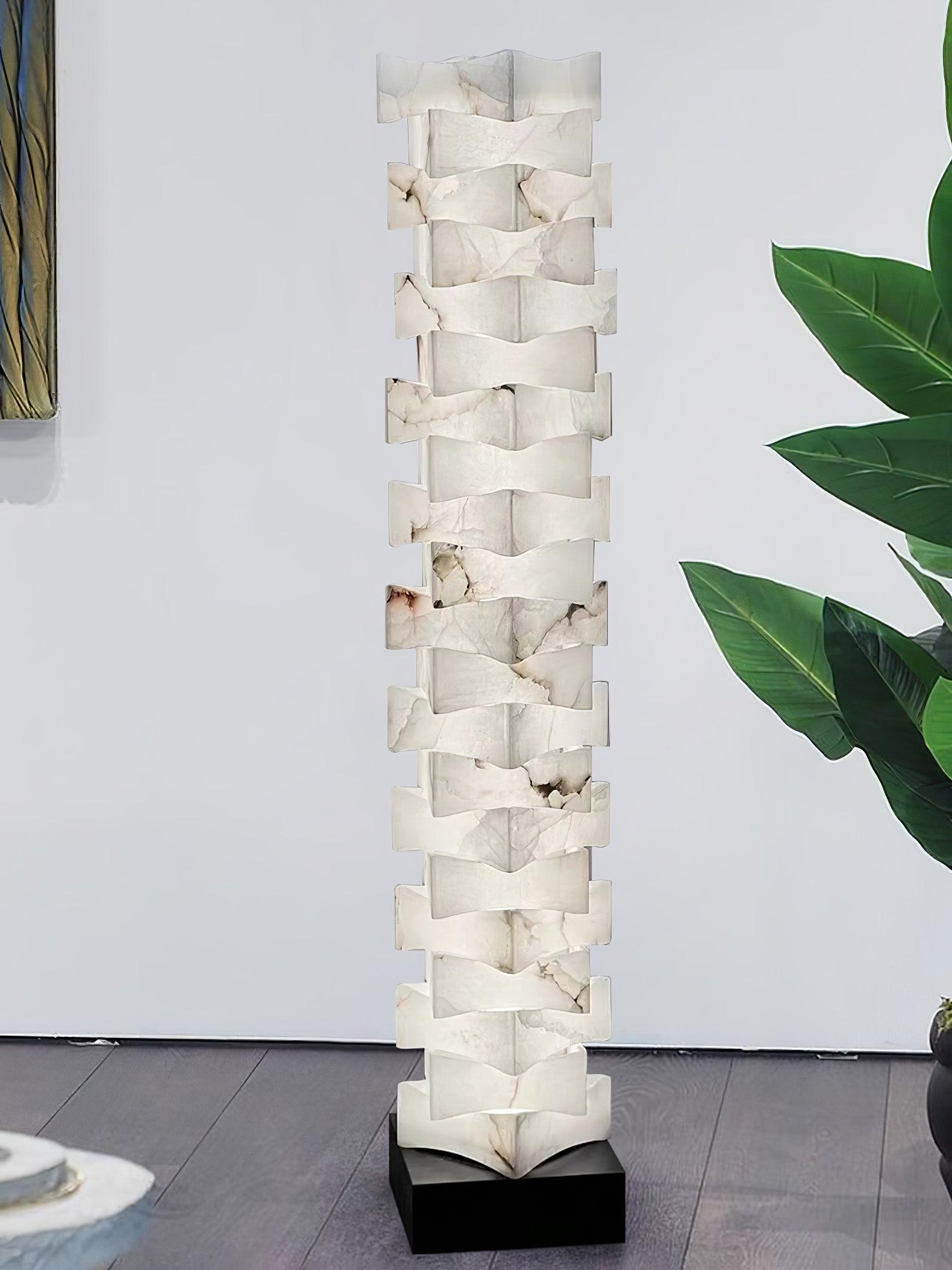Isolde Alabaster Floor Lamp - Letslighting