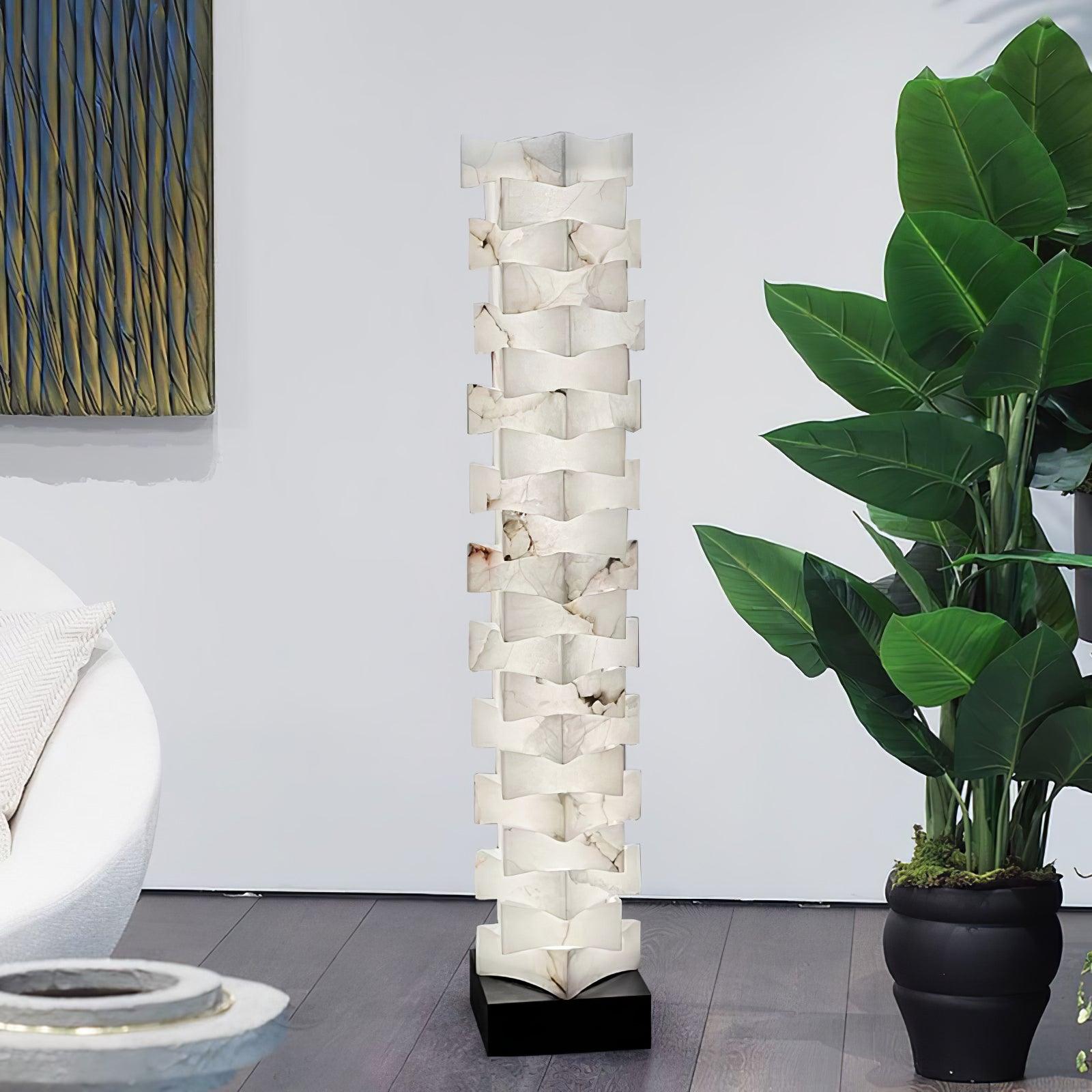 Isolde Alabaster Floor Lamp - Letslighting