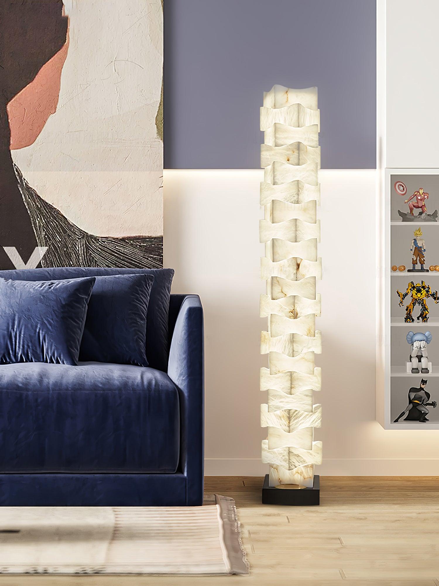Isolde Alabaster Floor Lamp - Letslighting