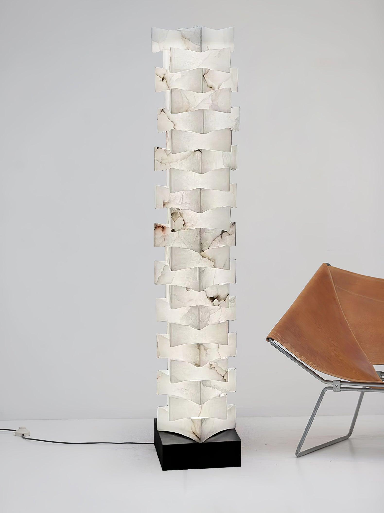 Isolde Alabaster Floor Lamp - Letslighting
