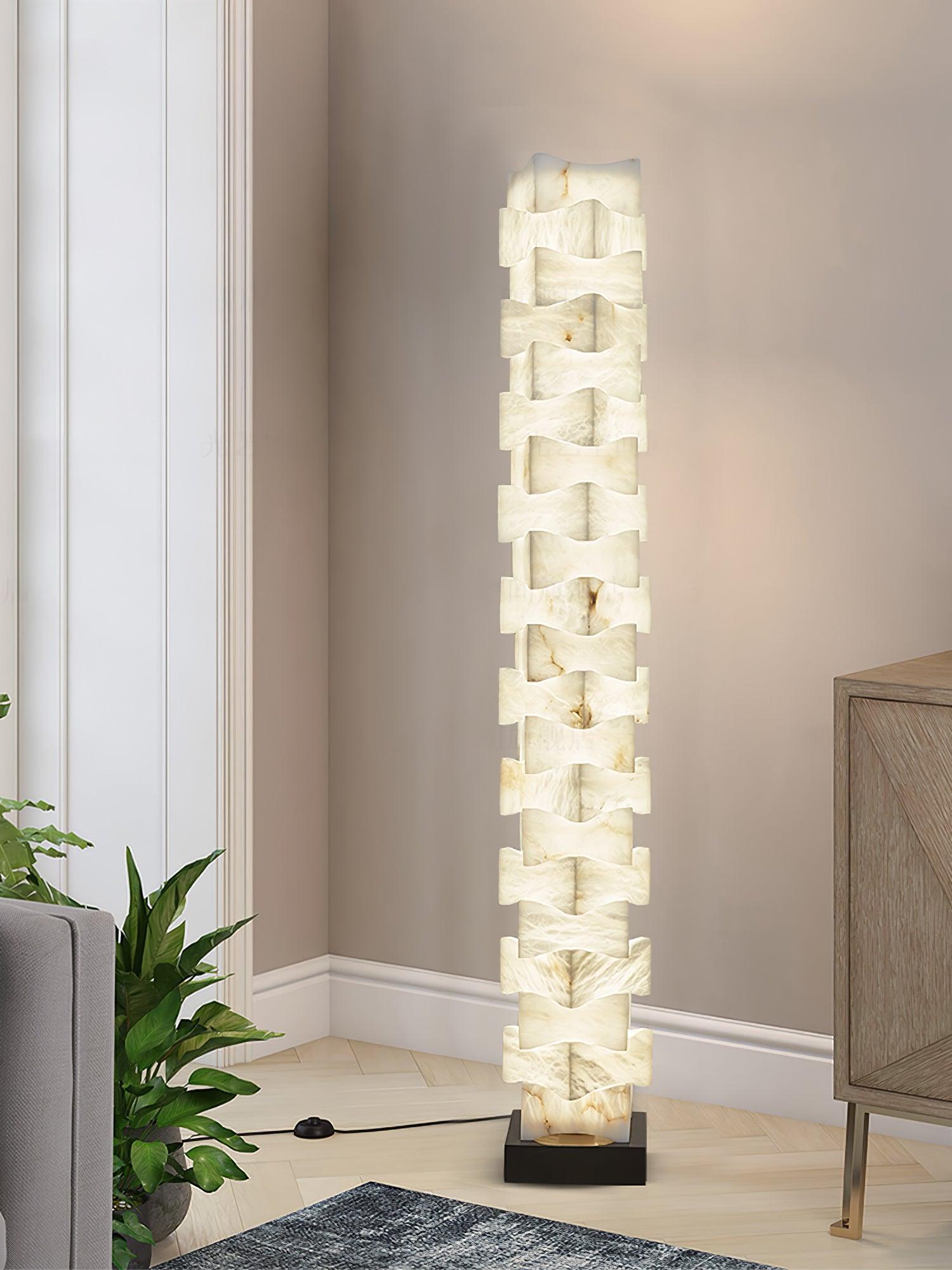Isolde Alabaster Floor Lamp - Letslighting