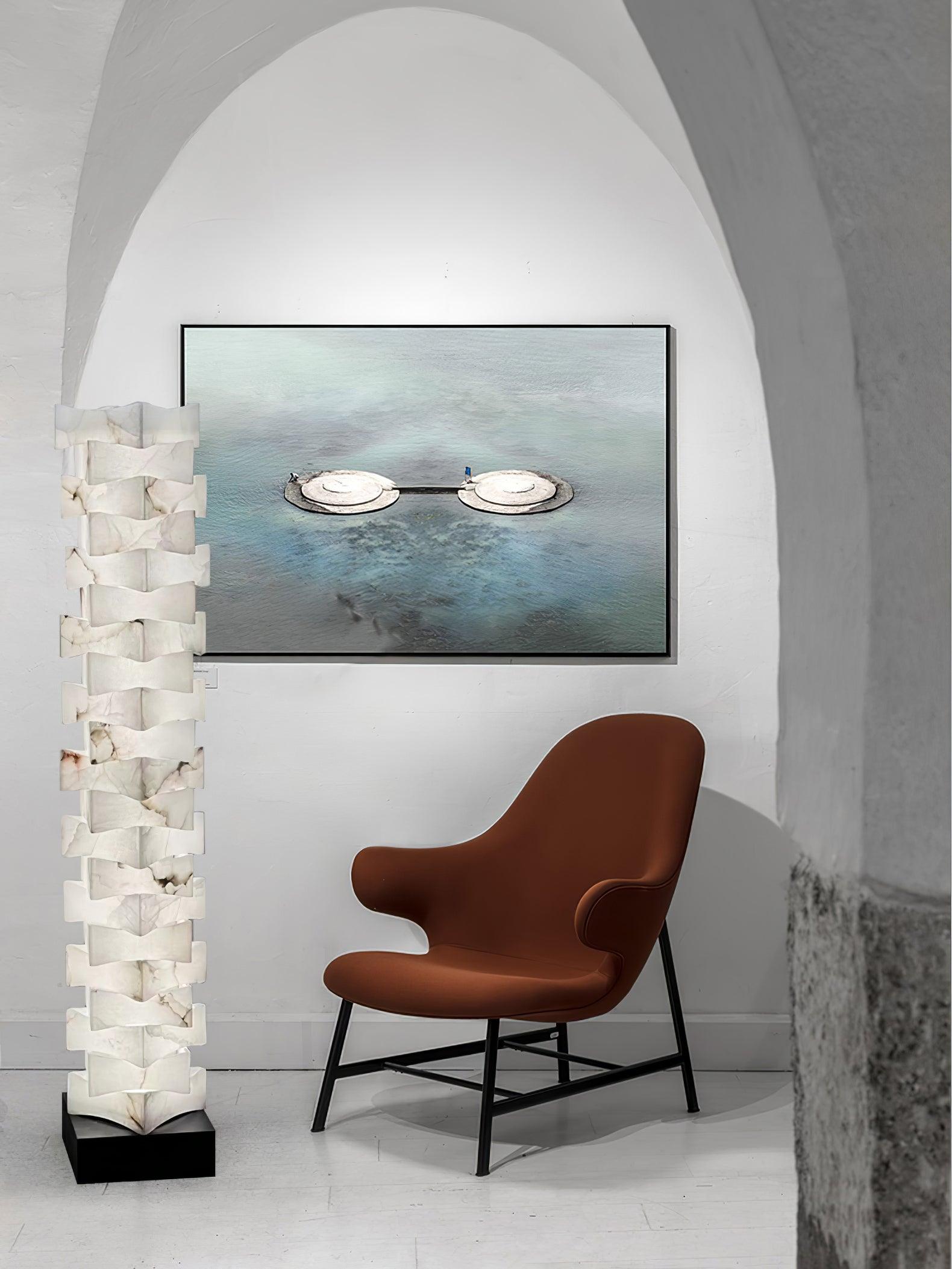 Isolde Alabaster Floor Lamp - Letslighting
