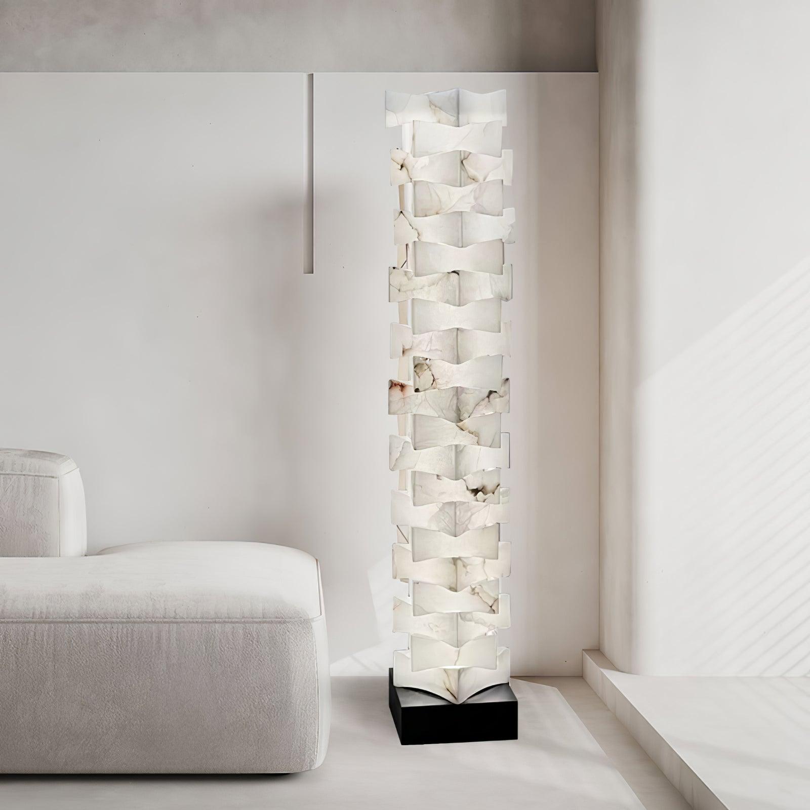 Isolde Alabaster Floor Lamp - Letslighting