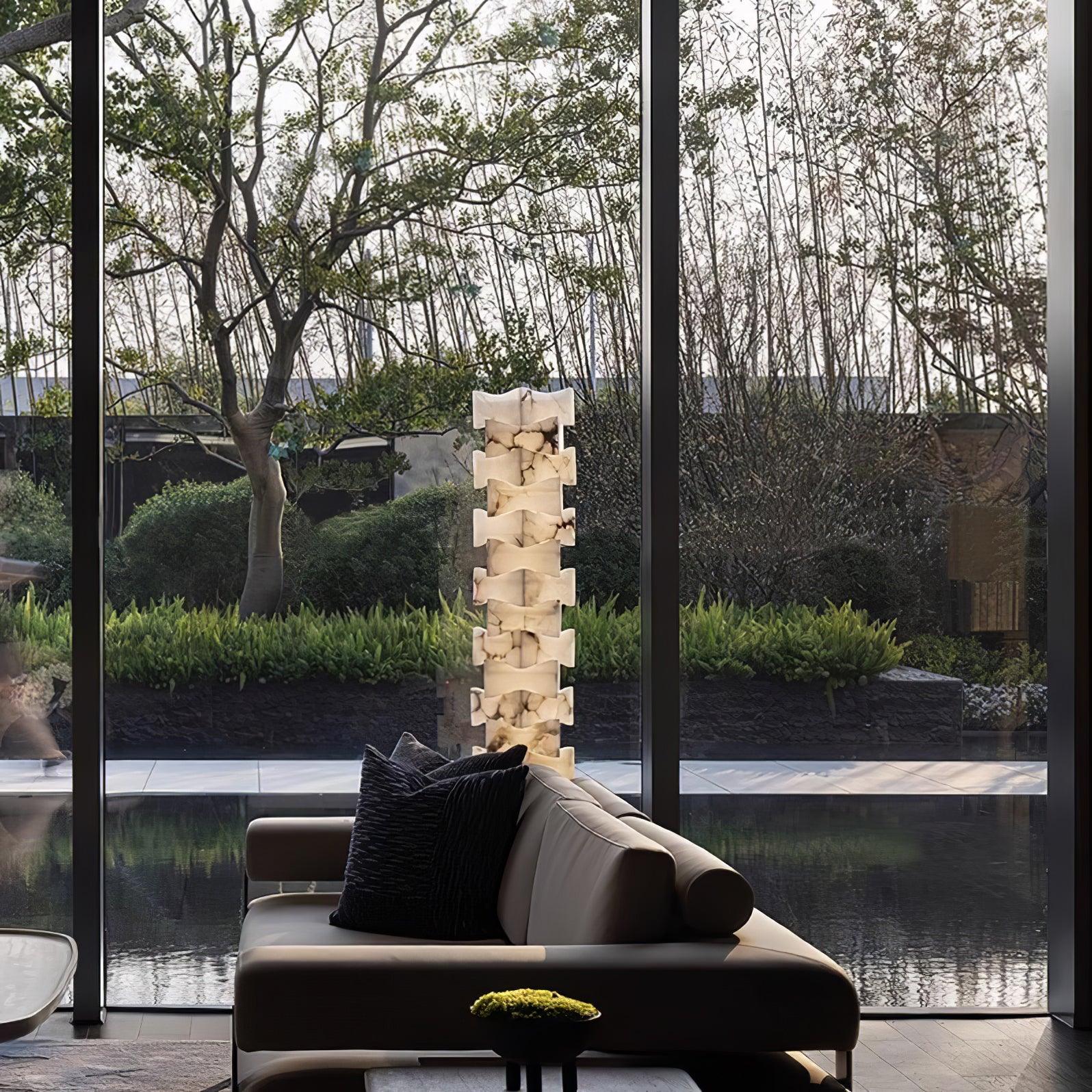 Isolde Alabaster Floor Lamp - Letslighting