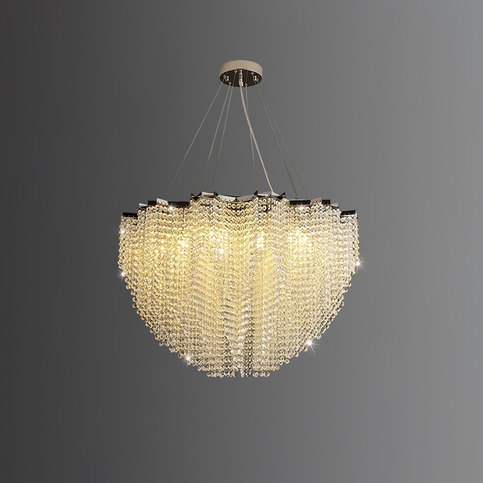 Zashayra Crystal Column Chandelier - Letslighting
