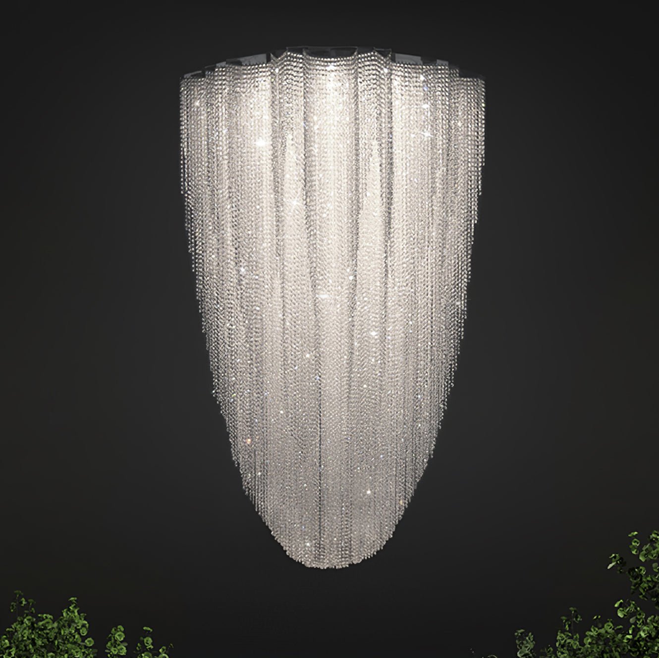 Zashayra Crystal Column Chandelier - Letslighting