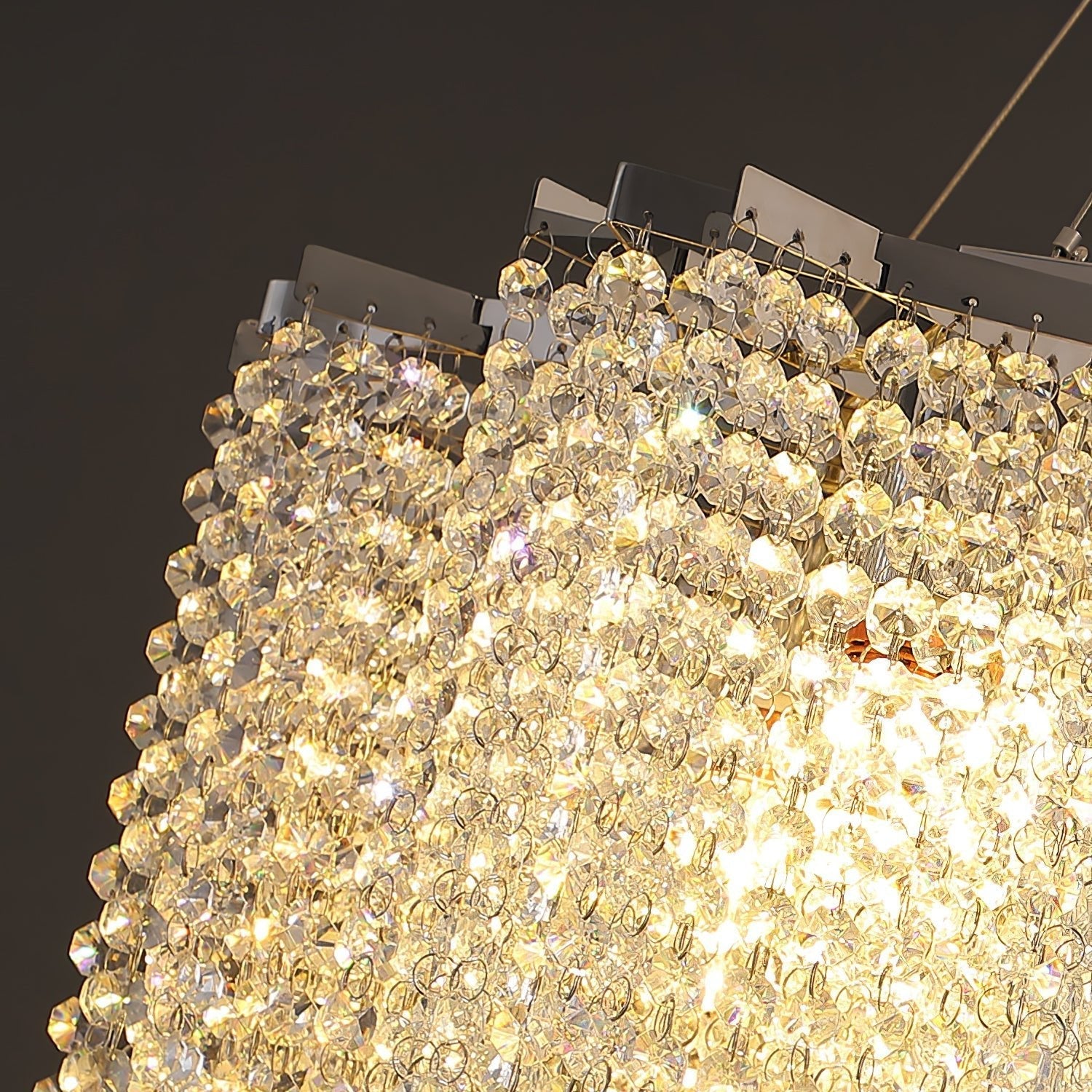 Zashayra Crystal Column Chandelier - Letslighting